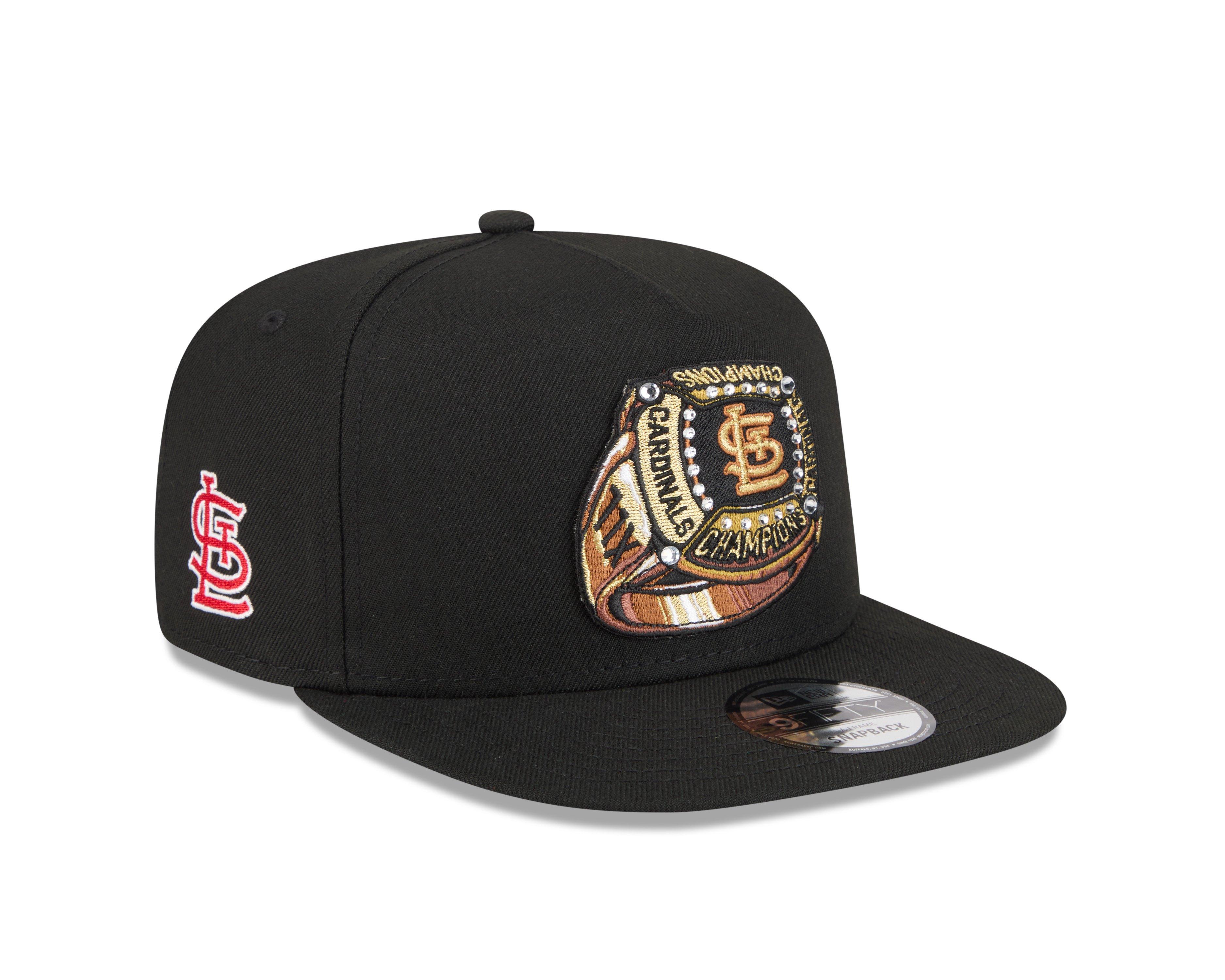 New Era St. Louis Cardinals 9FIFTY A-Frame Ring Snapback Hat-Black - BLACK Thumbnail View 2