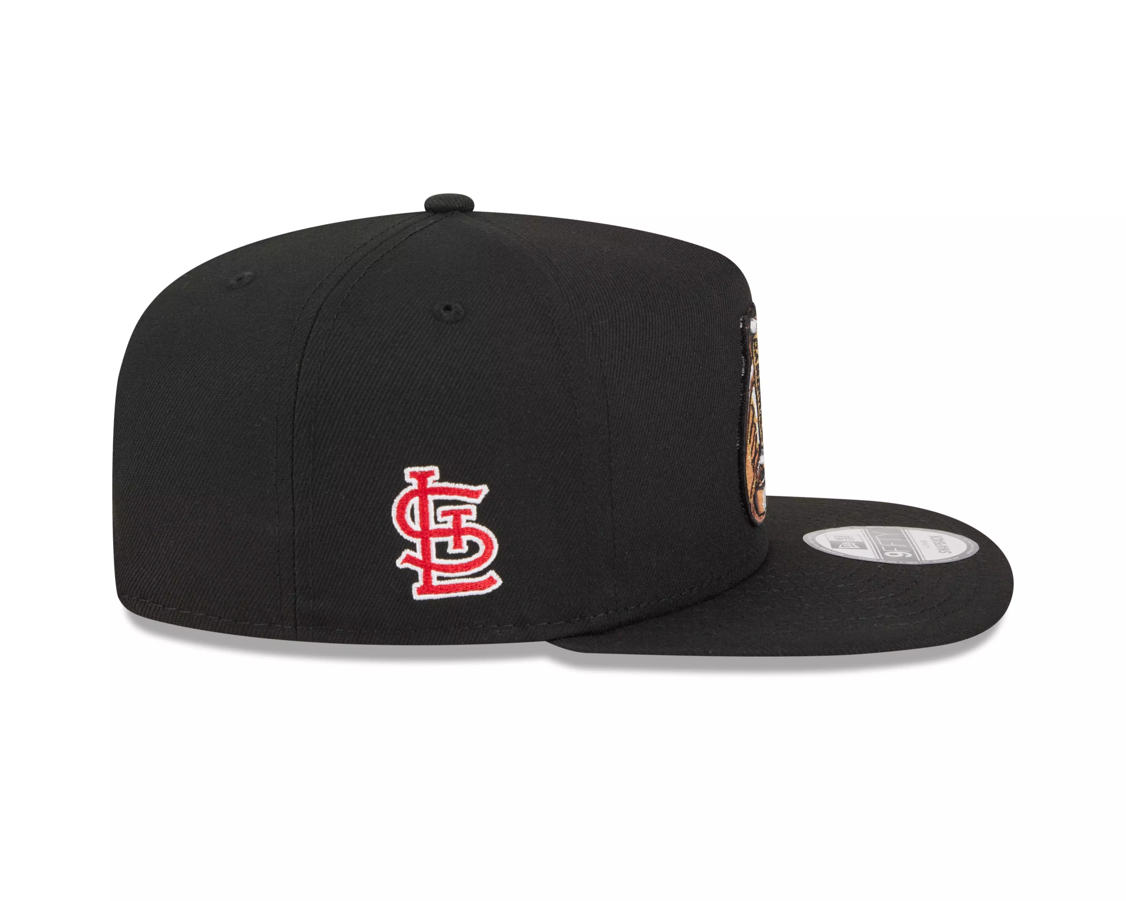 New Era St. Louis Cardinals 9FIFTY A-Frame Ring Snapback Hat-Black - BLACK