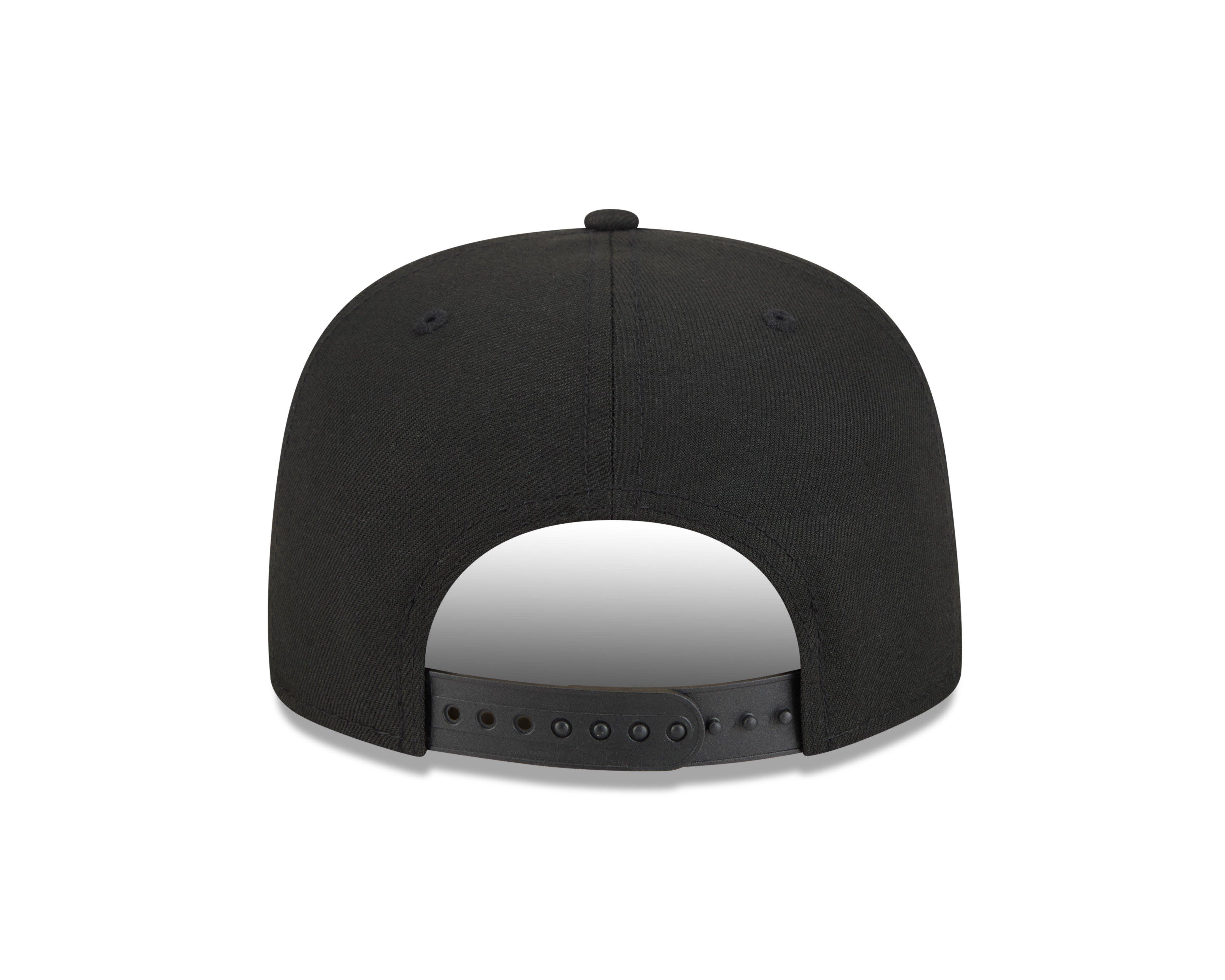 New Era Texas Rangers 9FIFTY A-Frame Ring Snapback Hat-Black - BLACK Thumbnail View 4