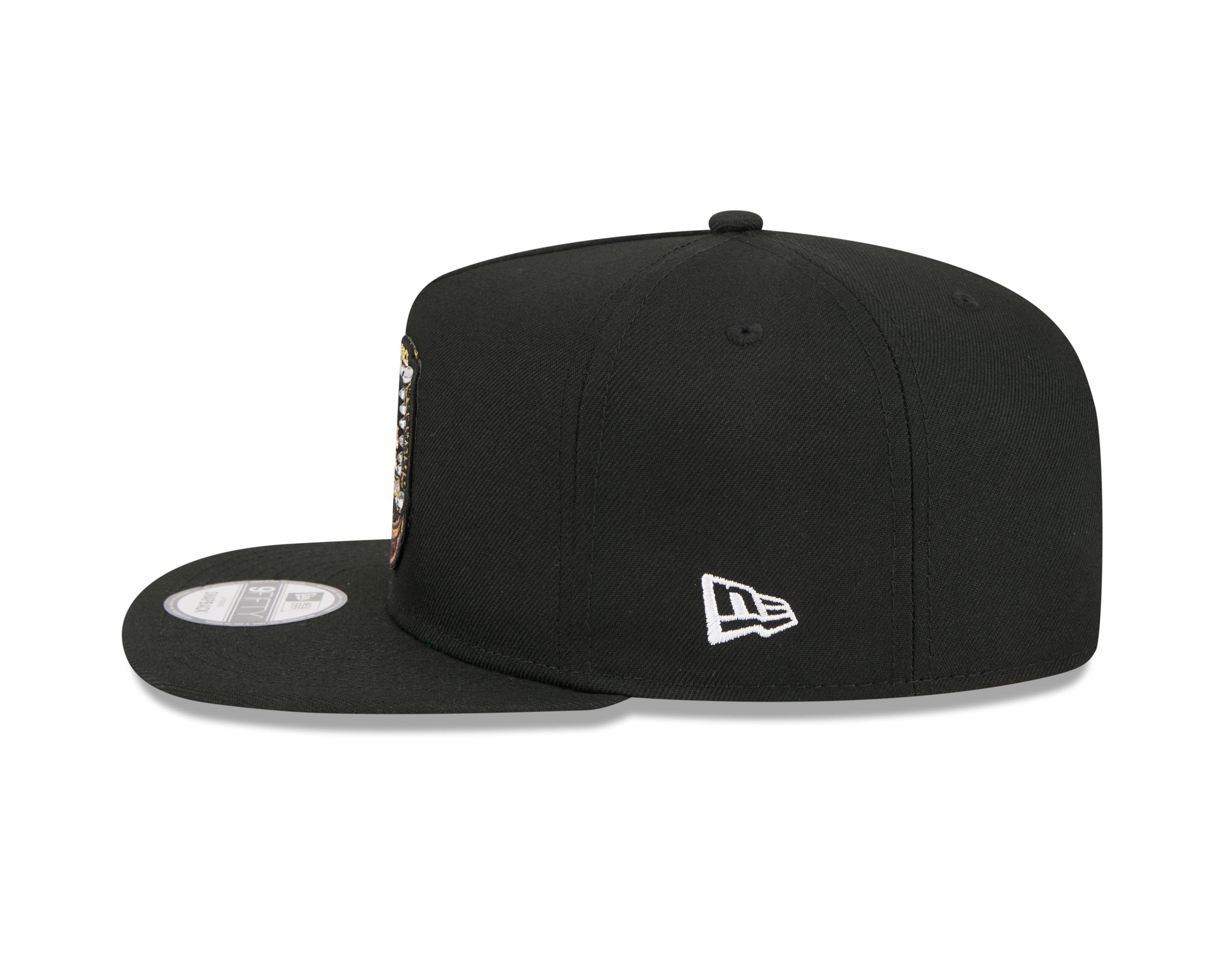 New Era Los Angeles Dodgers 9FIFTY A-Frame Ring Snapback Hat-Black - BLACK Thumbnail View 3