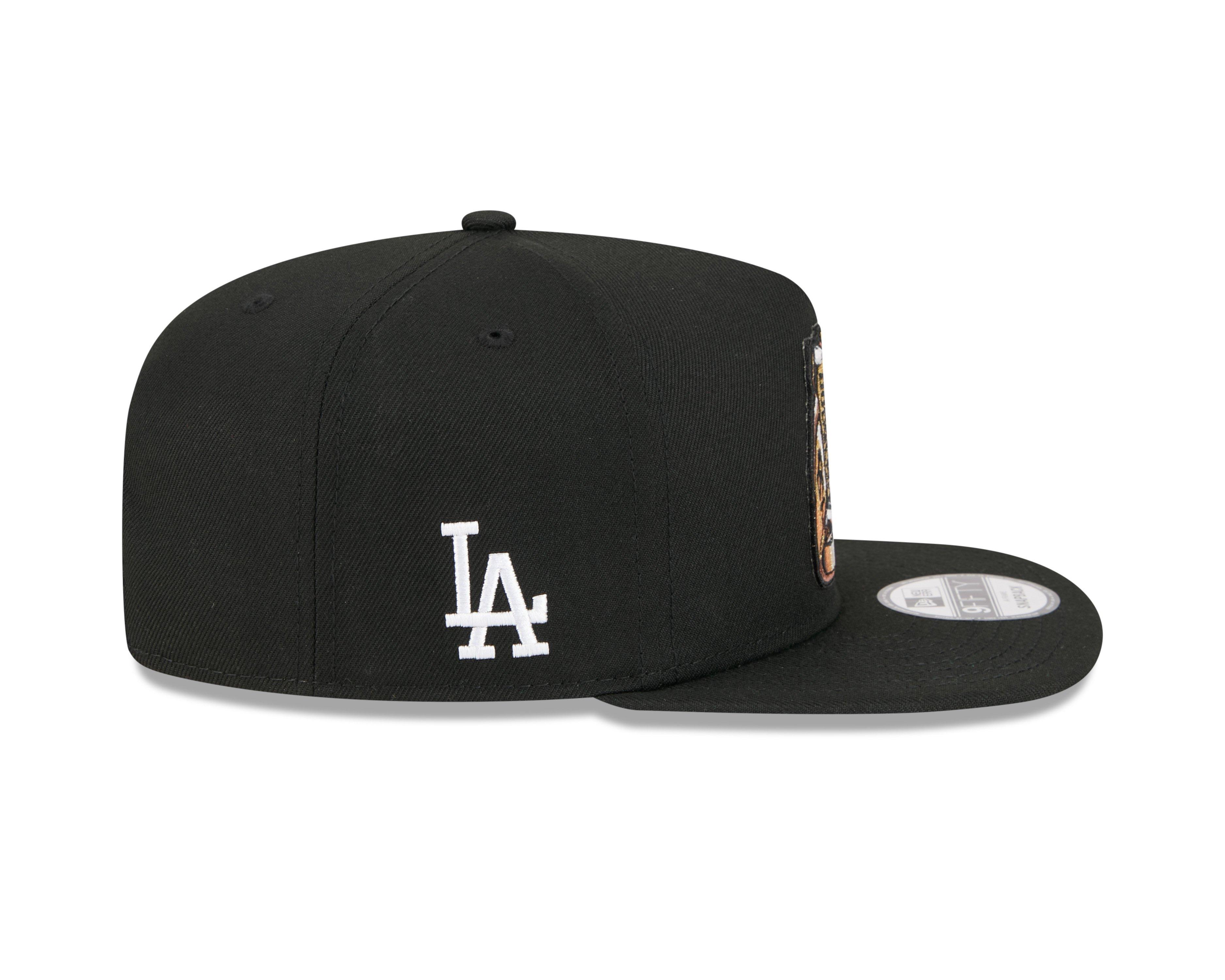 New Era Los Angeles Dodgers 9FIFTY A-Frame Ring Snapback Hat-Black - BLACK Thumbnail View 4