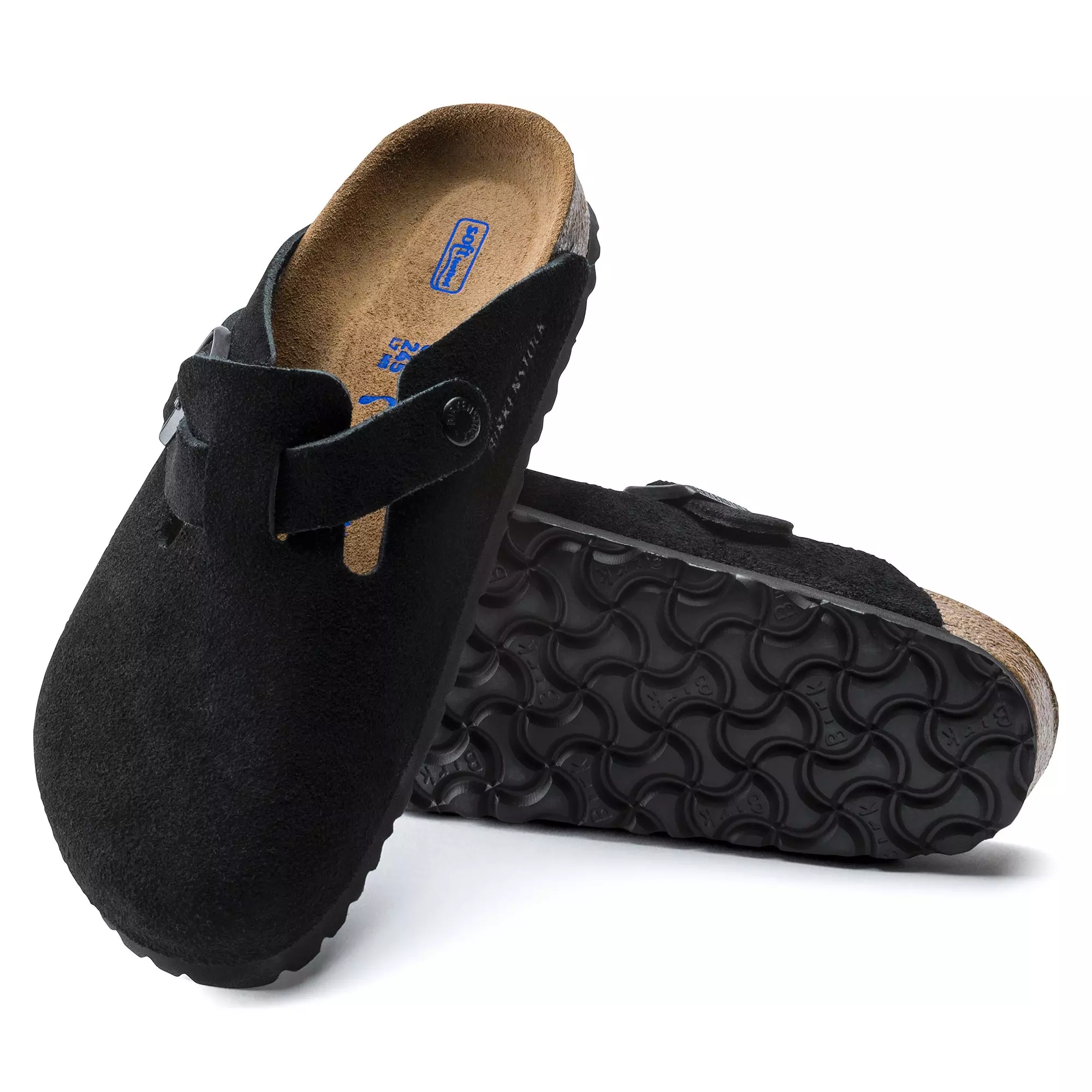 Birkenstock Boston Suede "Black" Unisex Clog - BLACK