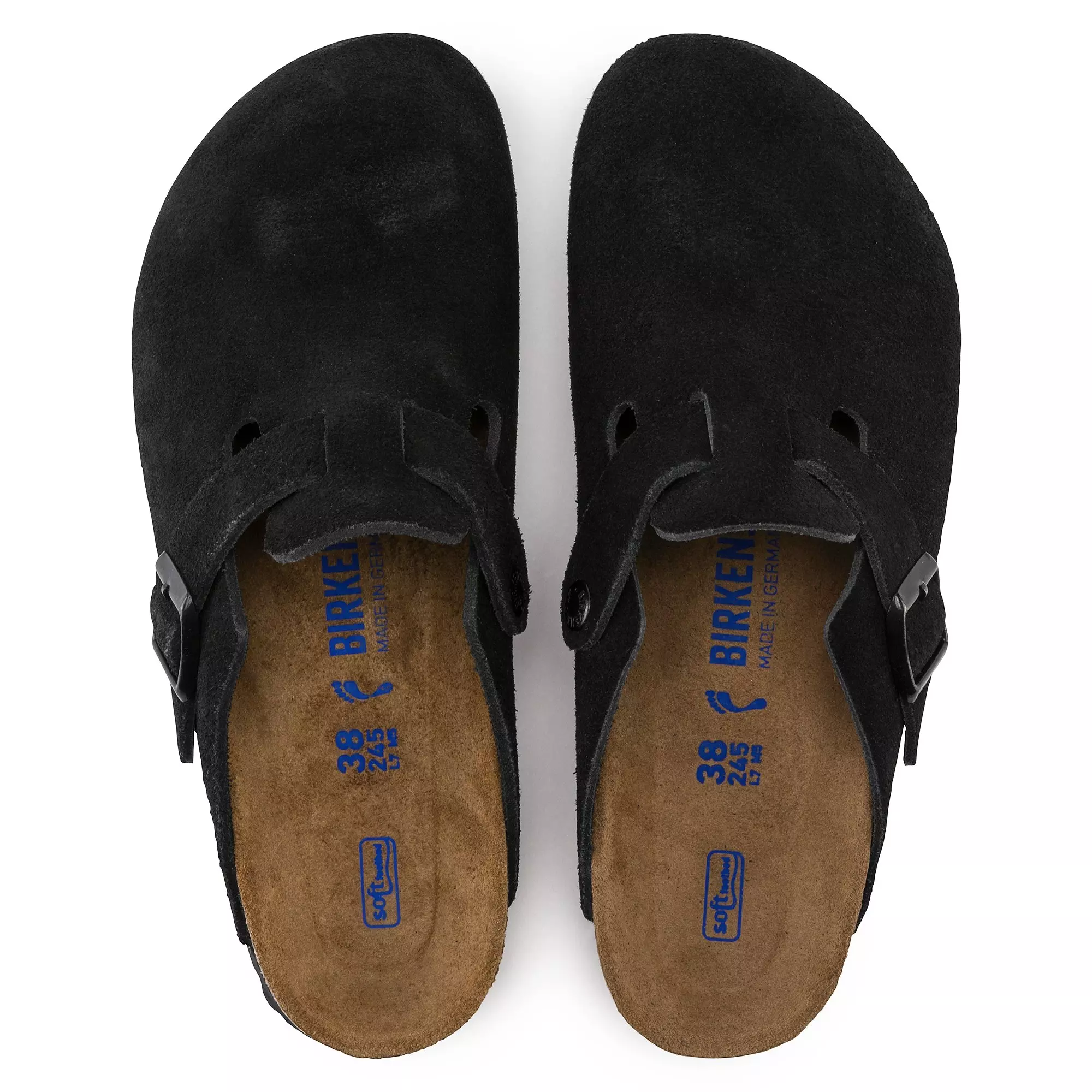 Birkenstock Boston Suede "Black" Unisex Clog - BLACK