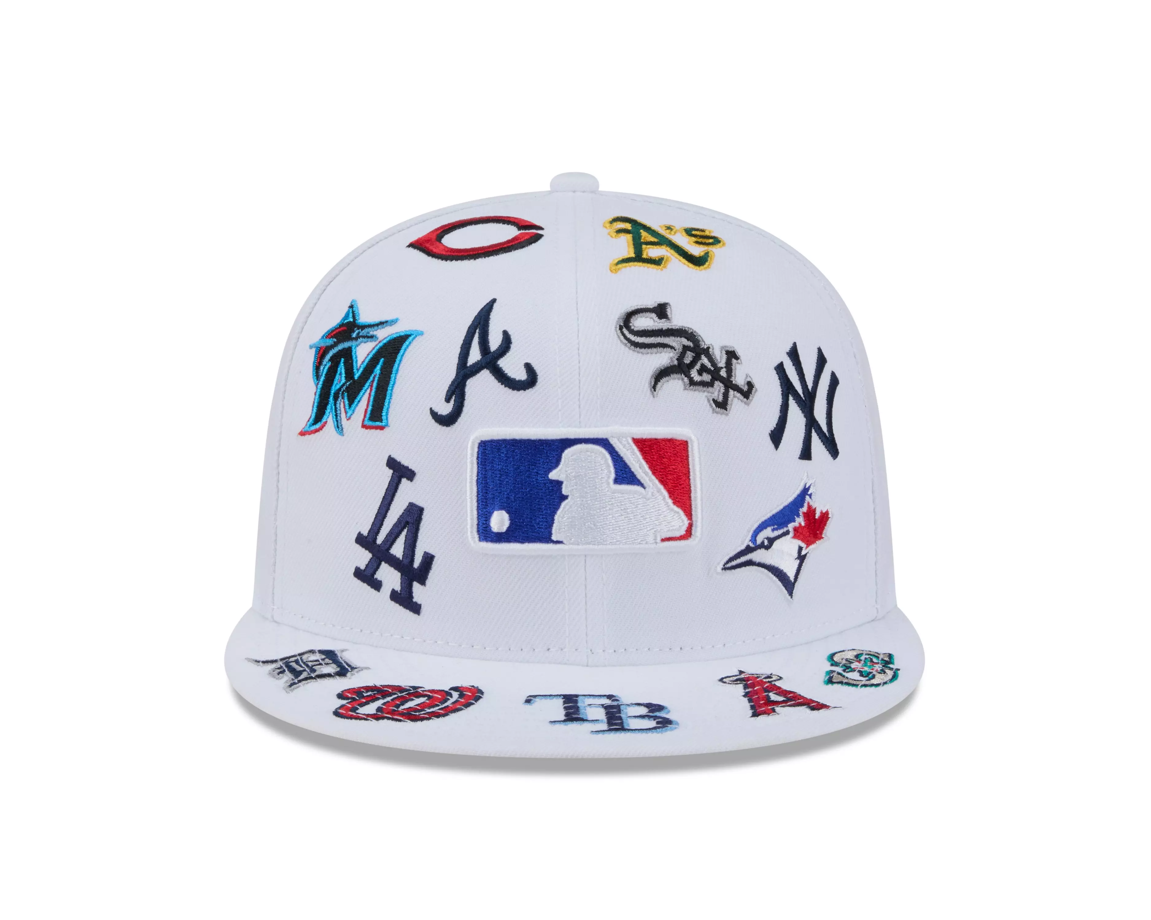 New Era MLB 9FIFTY All Over Print Snapback Hat-White - WHITE