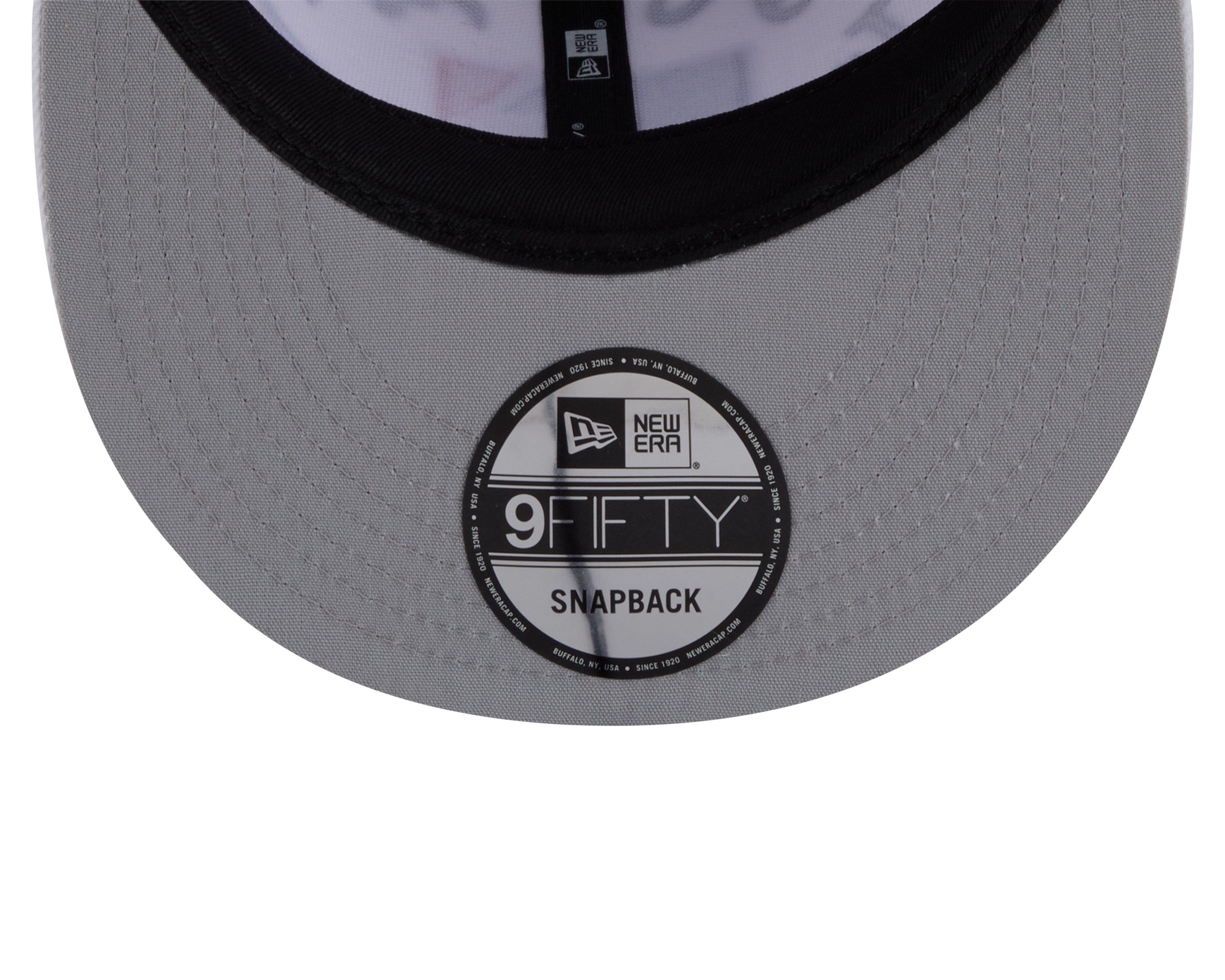 New Era MLB 9FIFTY All Over Print Snapback Hat-White - WHITE Thumbnail View 7