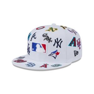 New Era MLB 9FIFTY All Over Print Snapback Hat-White