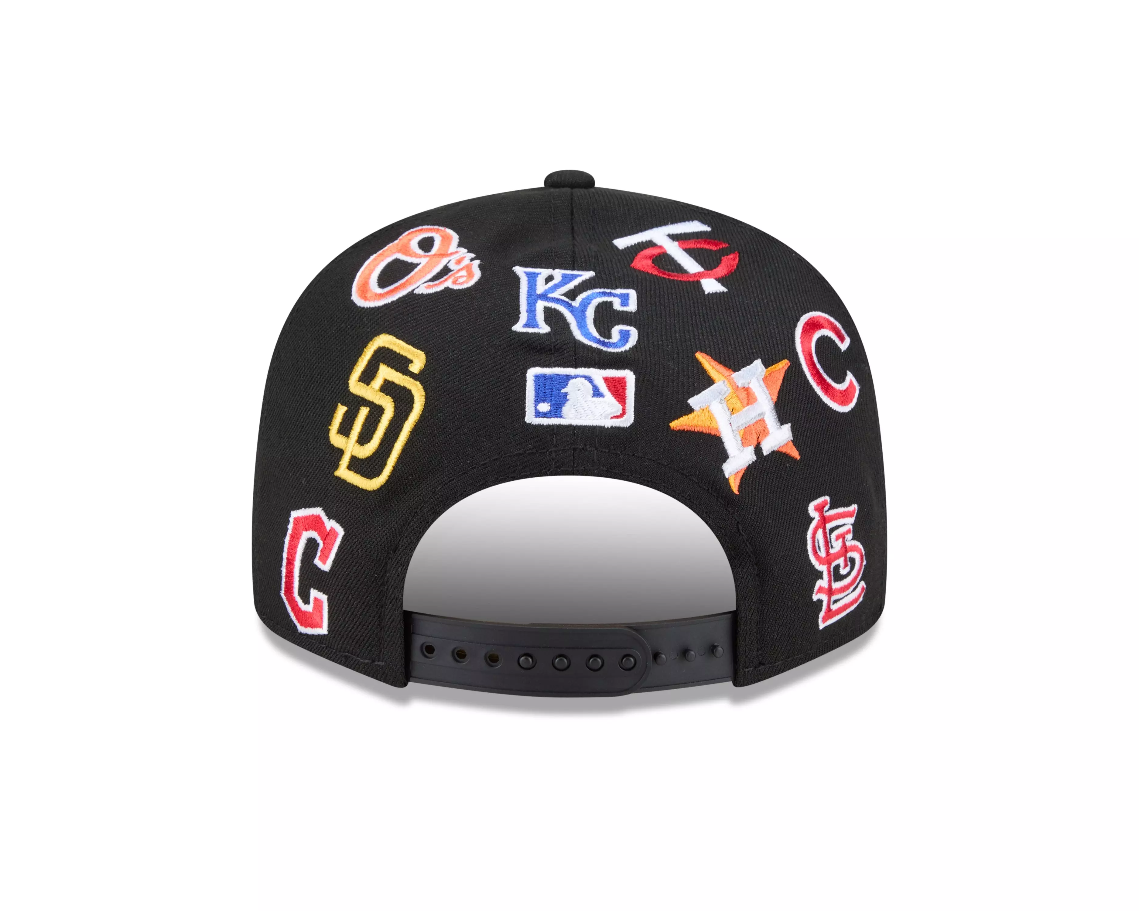 New Era MLB 9FIFTY All Over Print Snapback Hat-Black - BLACK