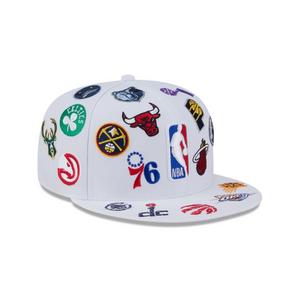 New Era NBA 9FIFTY All Over Print Snapback Hat-White