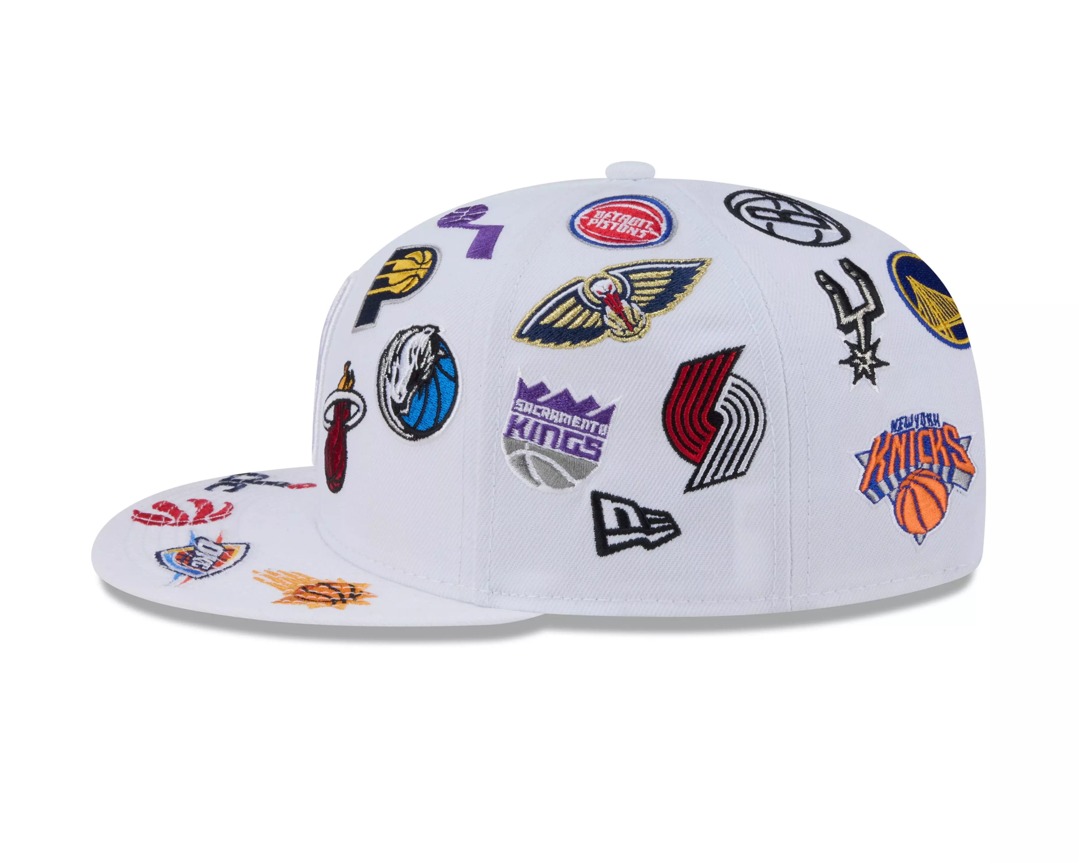 New Era NBA 9FIFTY All Over Print Snapback Hat-White - WHITE