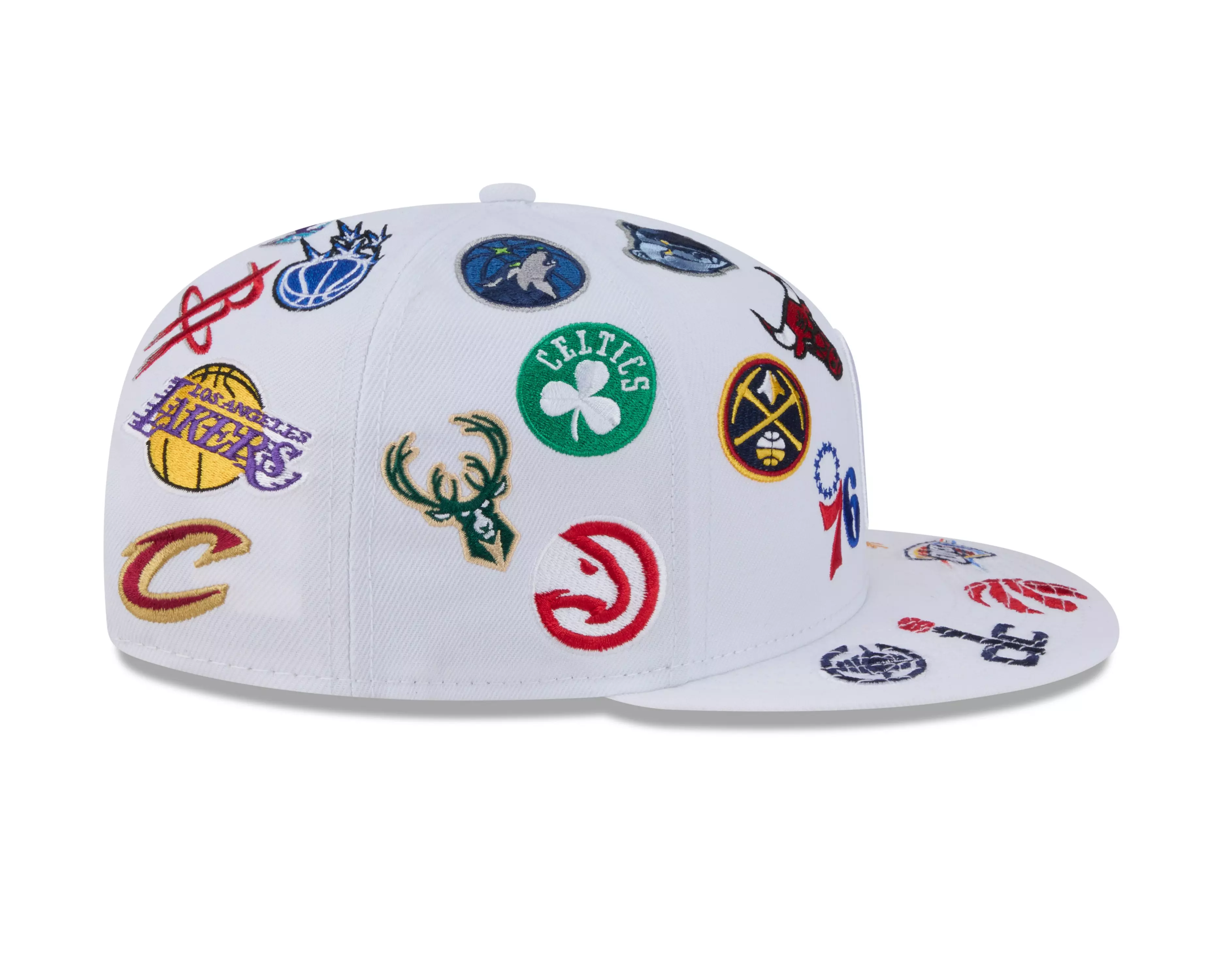 New Era NBA 9FIFTY All Over Print Snapback Hat-White - WHITE