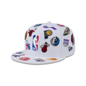 New Era NBA 9FIFTY All Over Print Snapback Hat-White