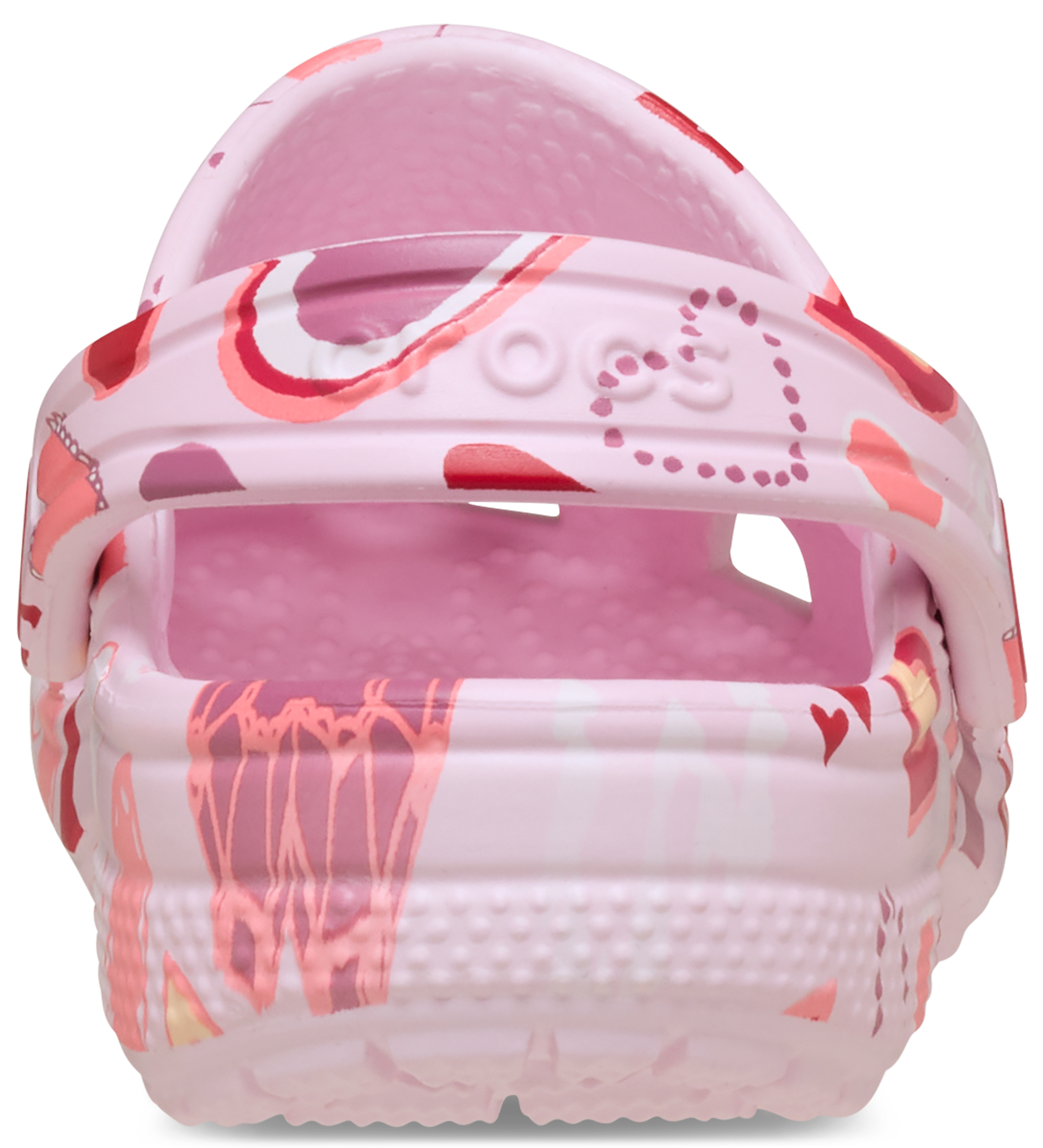 Crocs Classic Toddler Girls' "Pink Milk Hearts" Clog