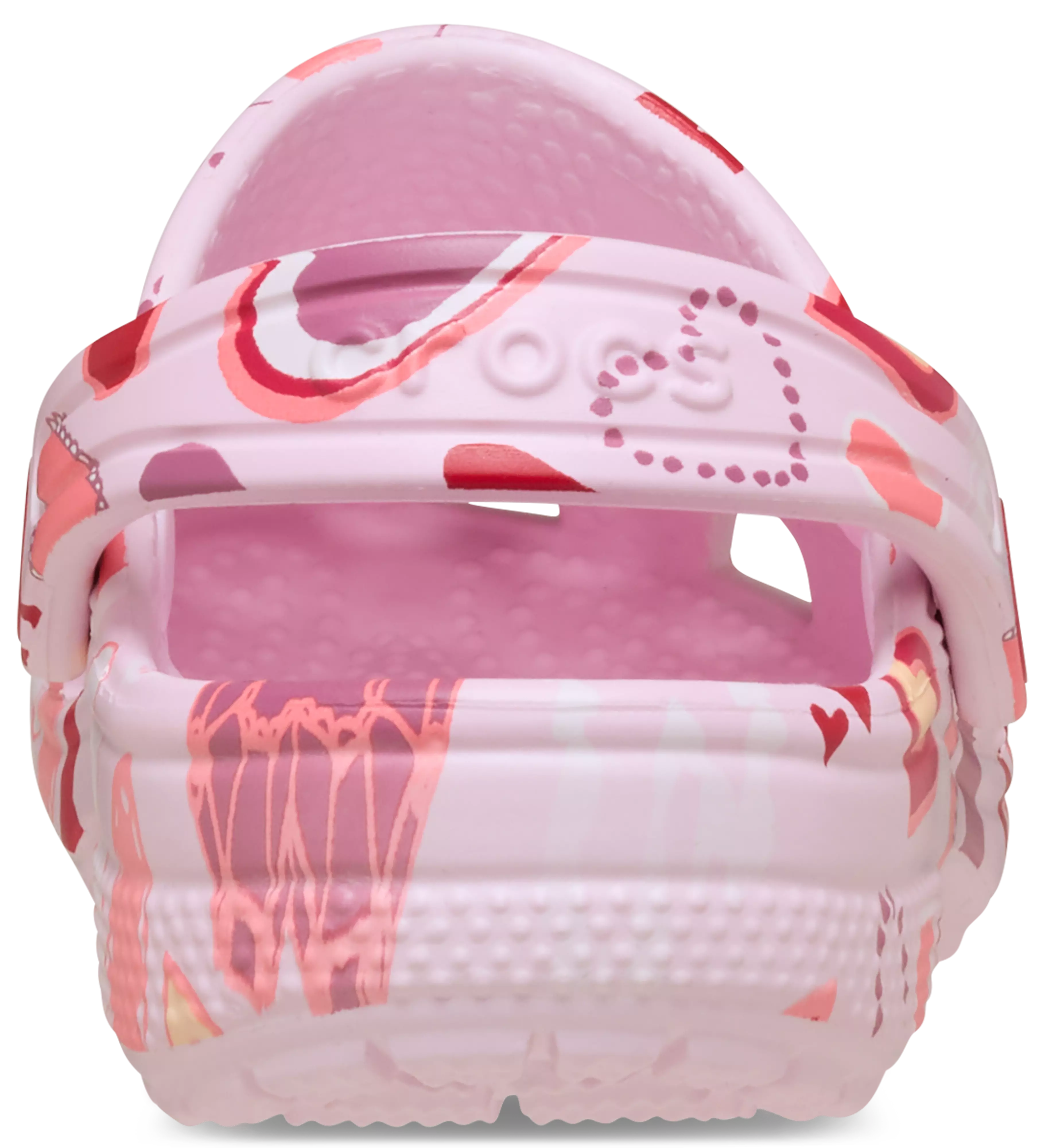 Crocs Classic "Pink Milk Hearts" Toddler Girls' Clog - PINK