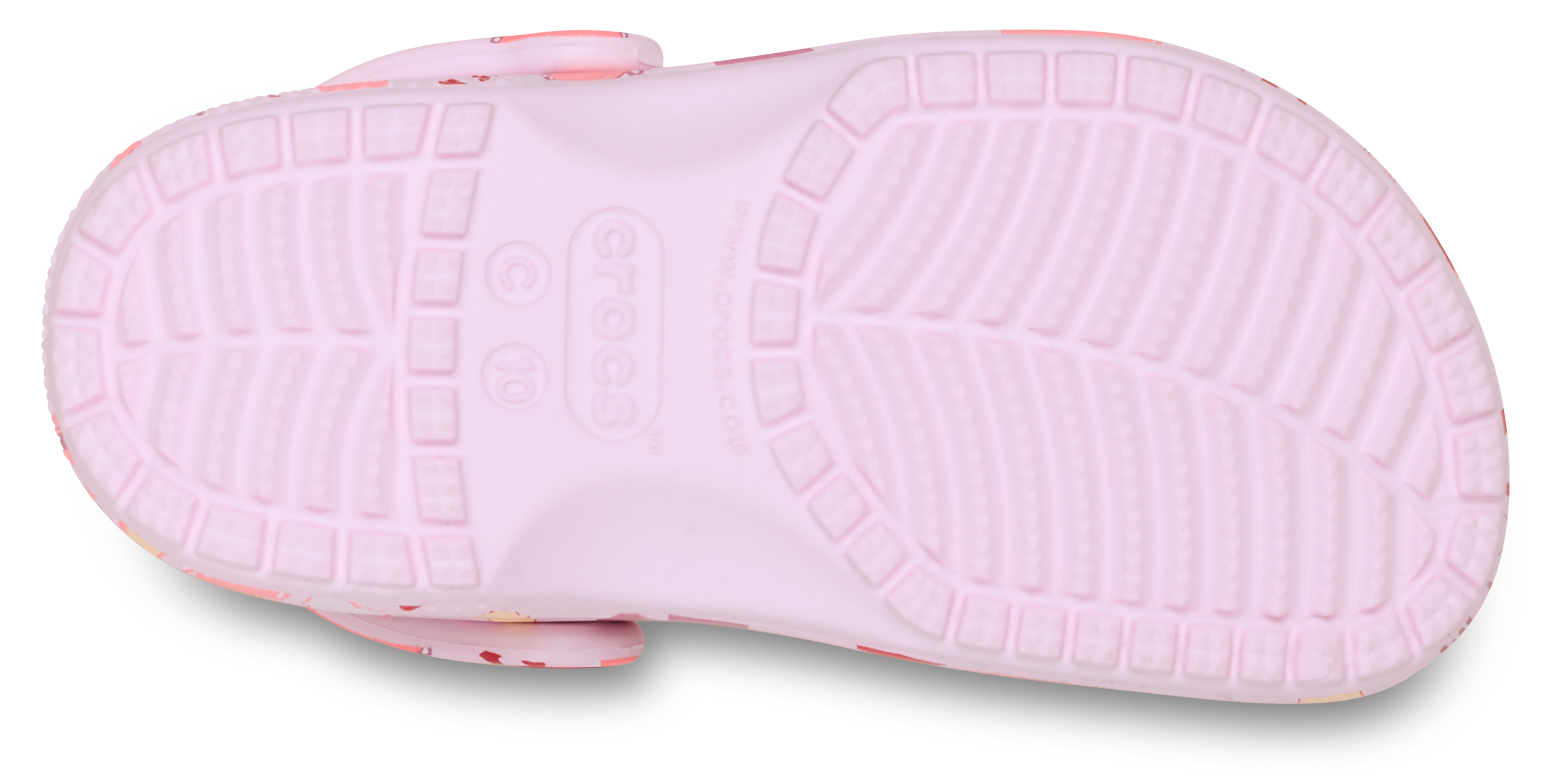 Crocs Classic Toddler Girls' "Pink Milk Hearts" Clog