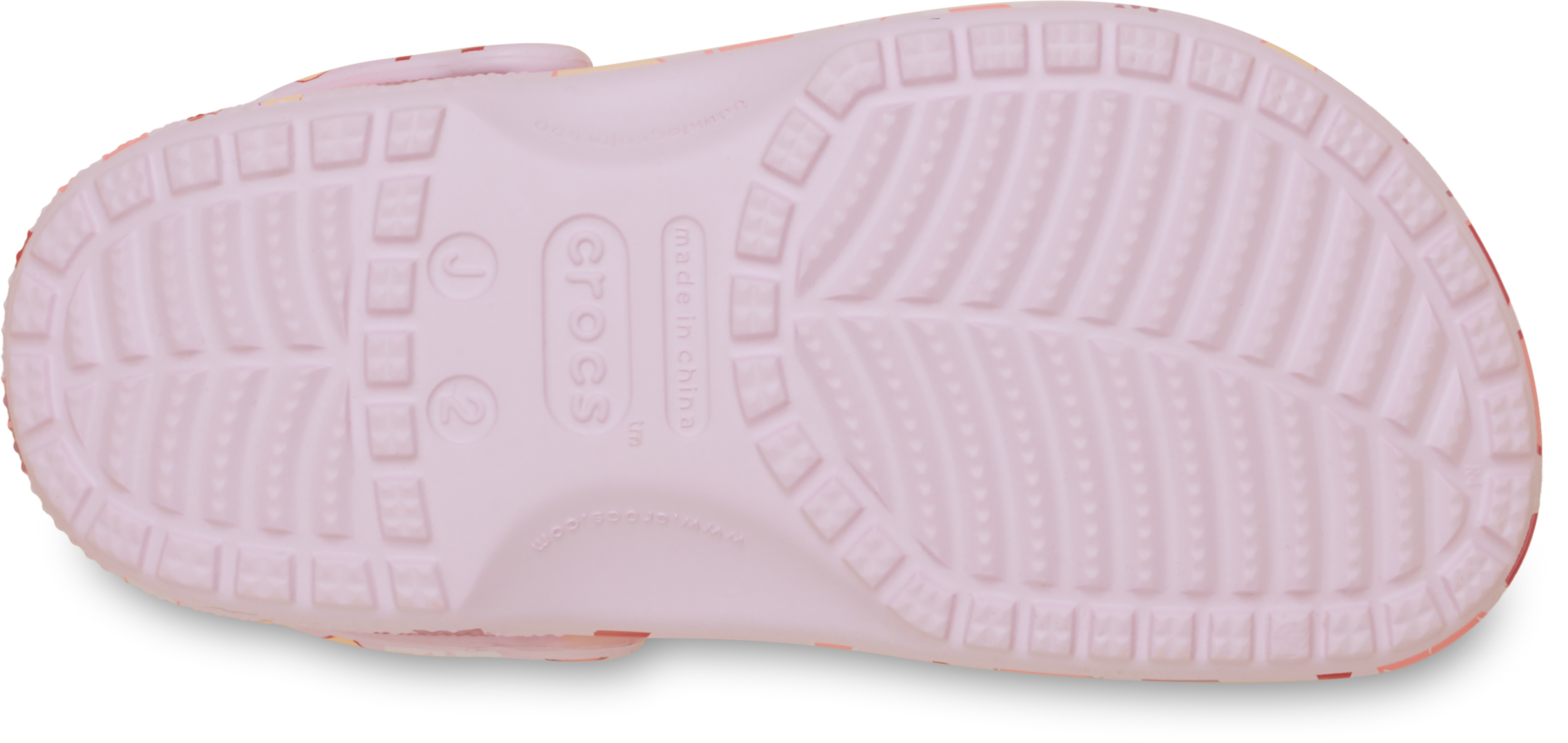 Crocs Classic Grade School Girls' "Pink Milk Hearts" Clog