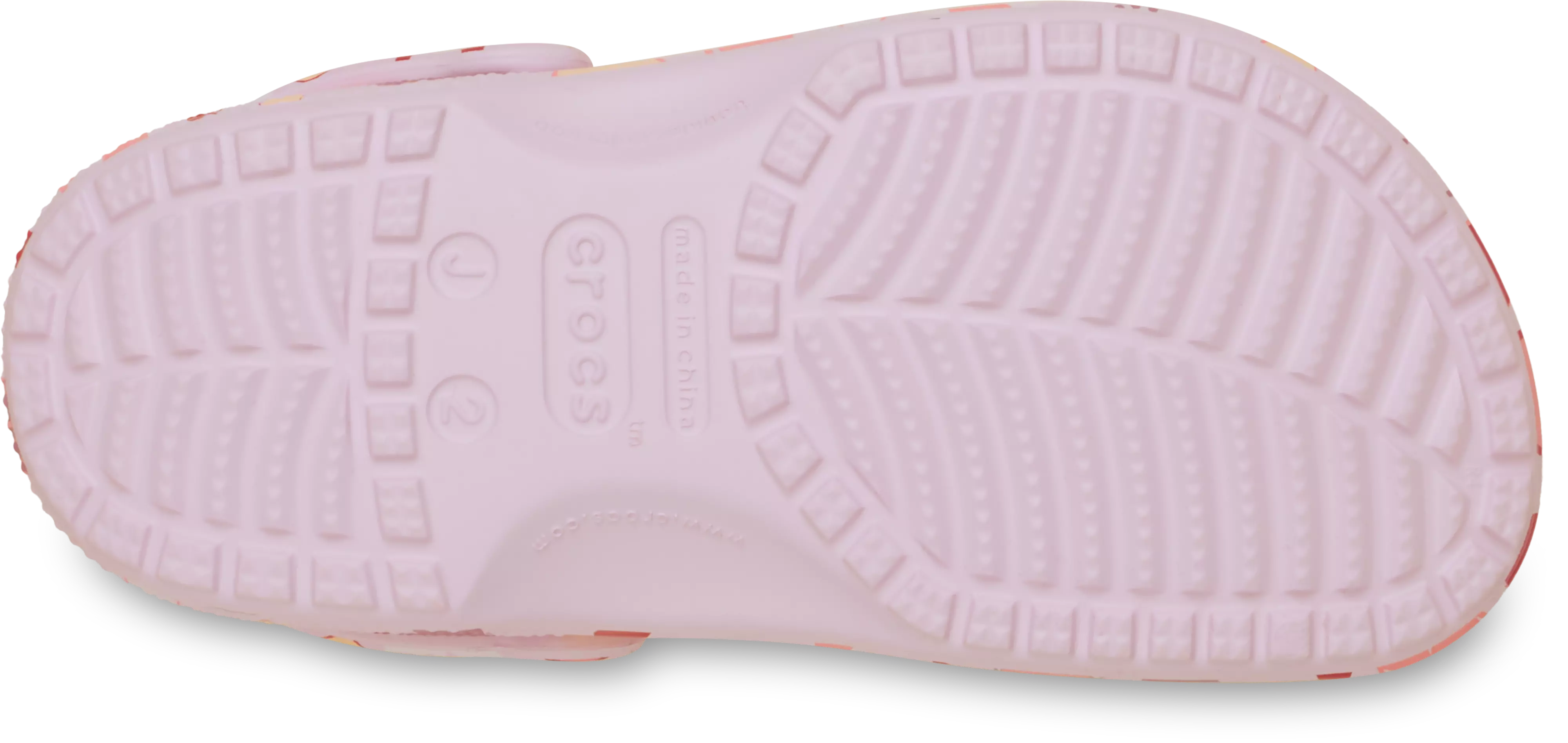 Crocs Classic "Pink Milk Hearts" Grade School Girls' Clog - PINK