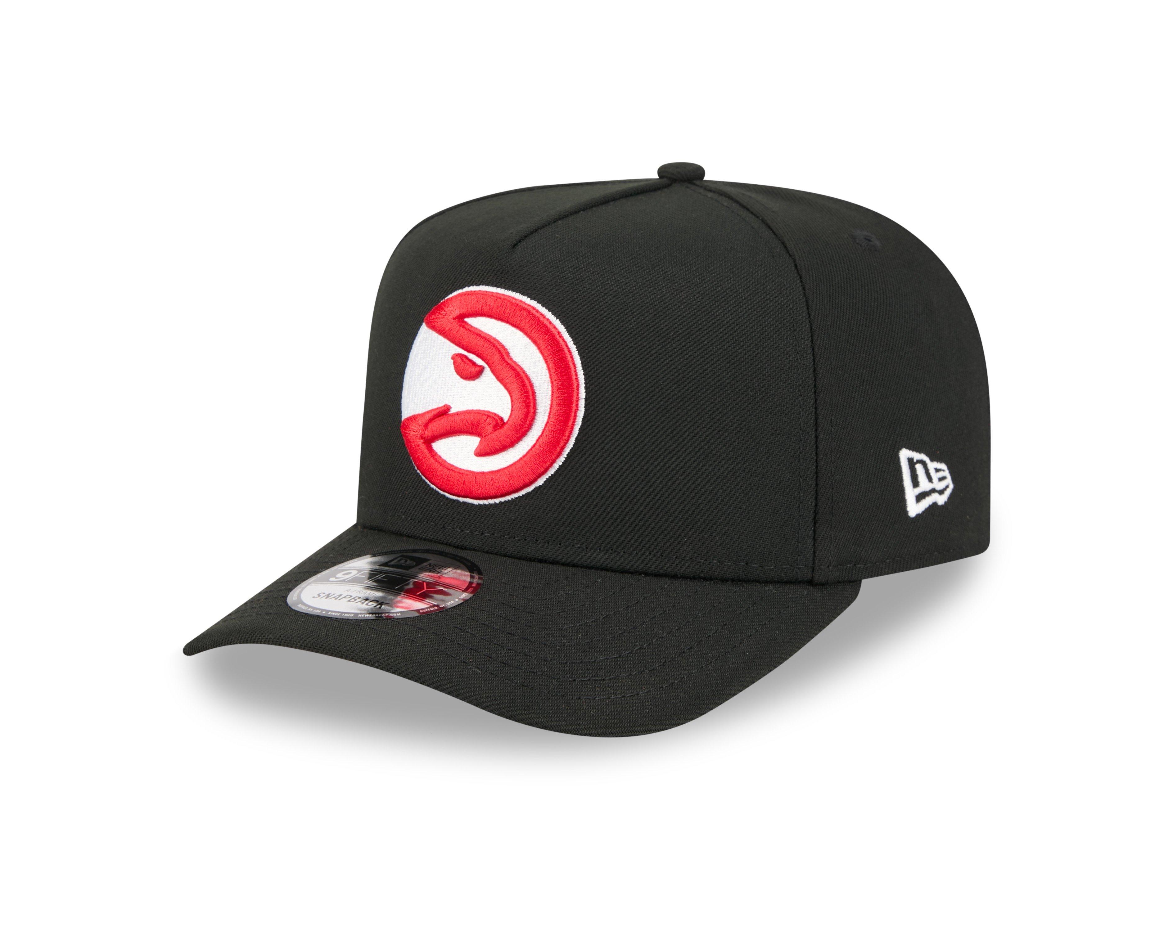 New Era Atlanta Hawks 9FIFTY A-Frame Snapback Hat-Black - BLACK Thumbnail View 1