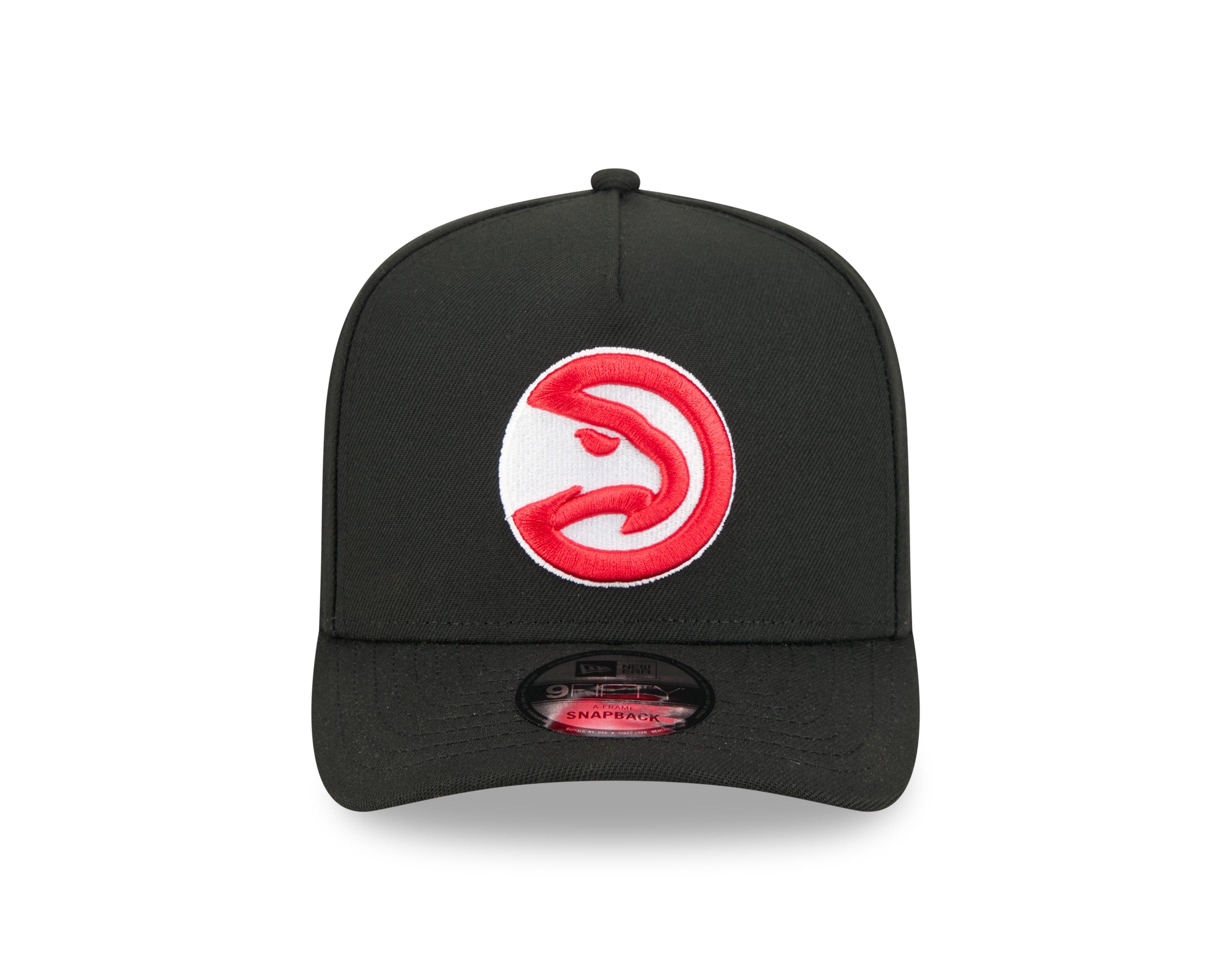 New Era Atlanta Hawks 9FIFTY A-Frame Snapback Hat-Black - BLACK Thumbnail View 3