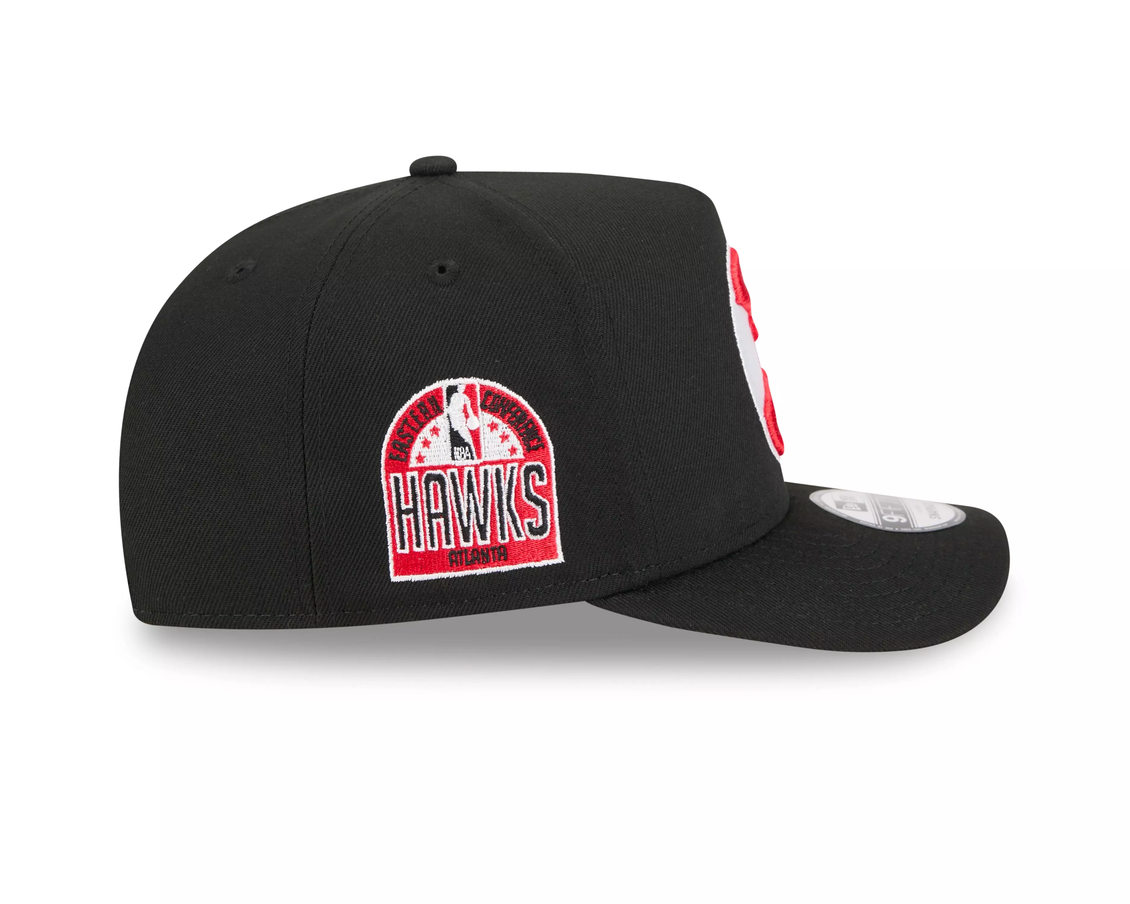 New Era Atlanta Hawks 9FIFTY A-Frame Snapback Hat-Black - BLACK