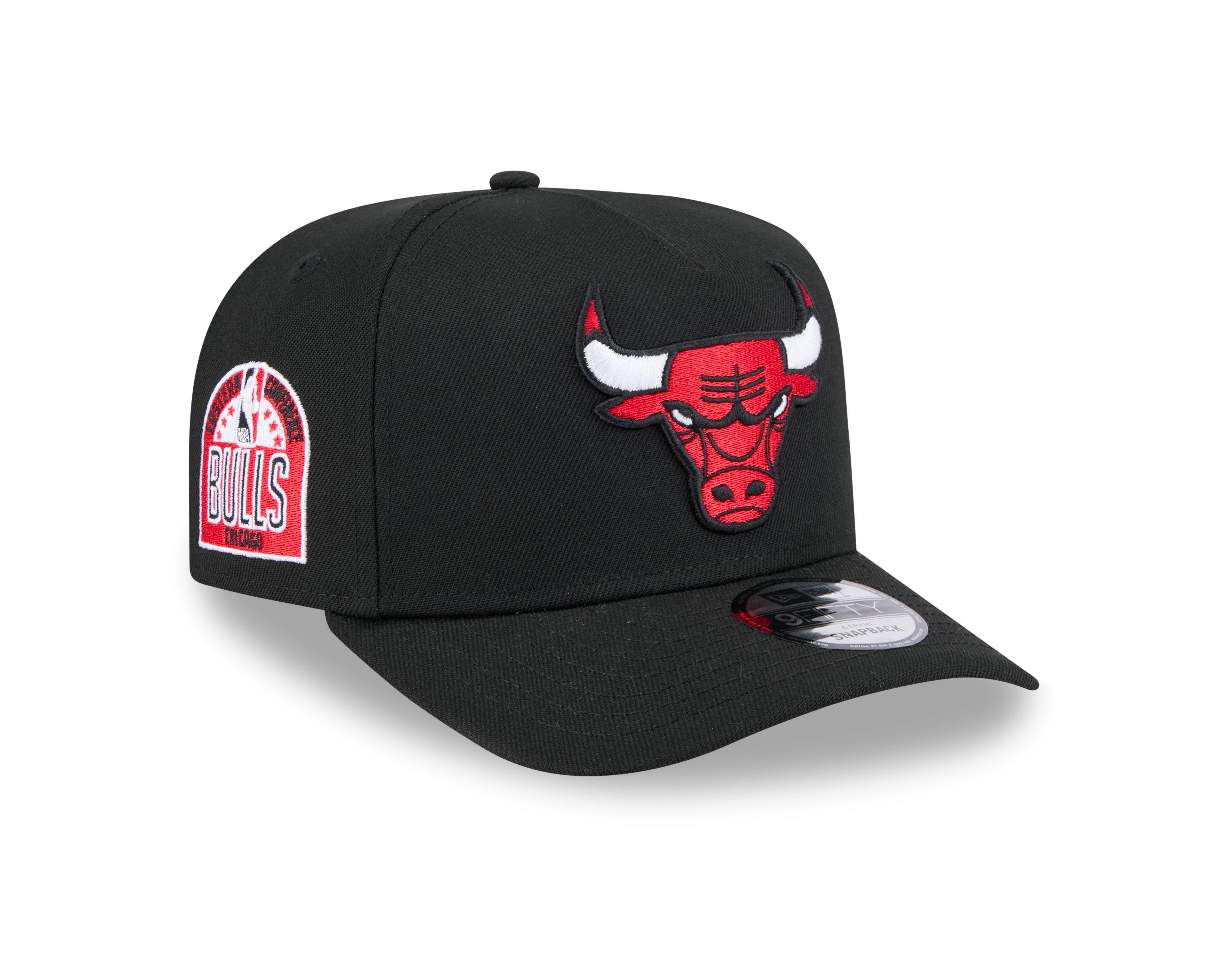 New Era Chicago Bulls 9FIFTY A-Frame Snapback Hat-Black - BLACK Thumbnail View 2