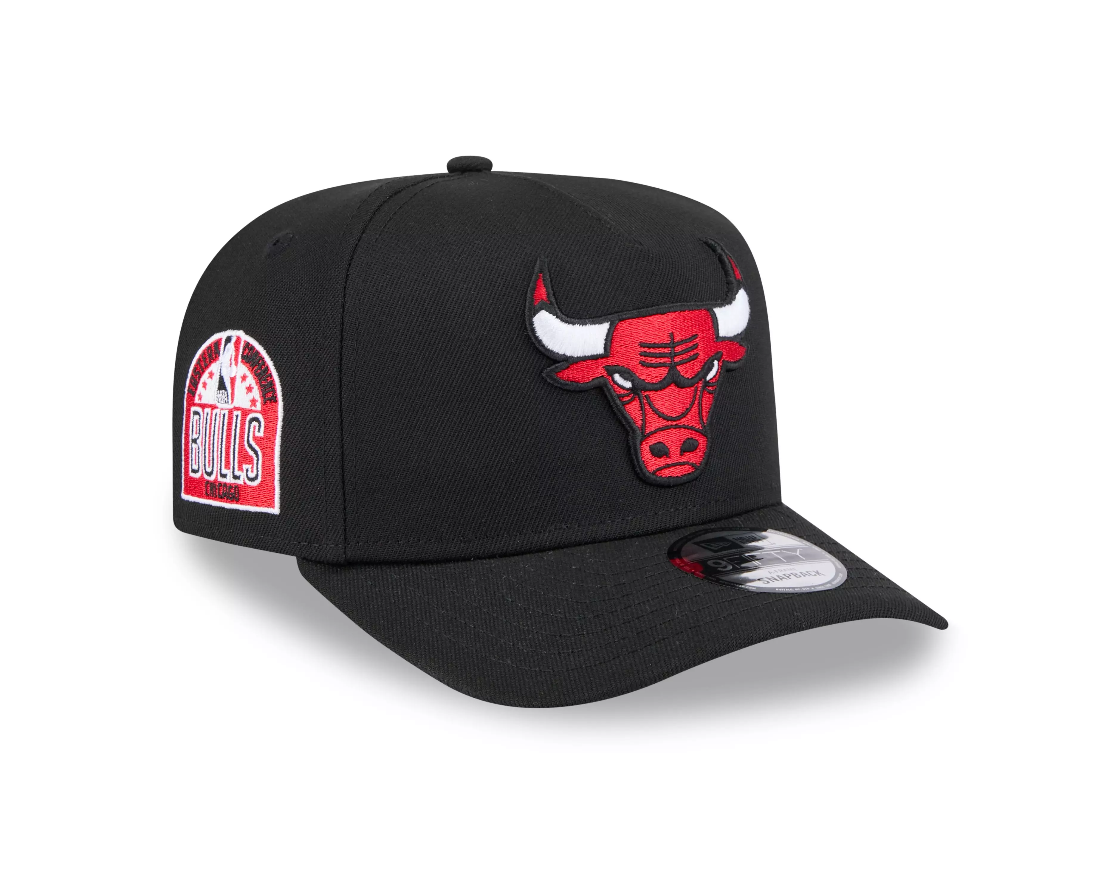 New Era Chicago Bulls 9FIFTY A-Frame Snapback Hat-Black - BLACK