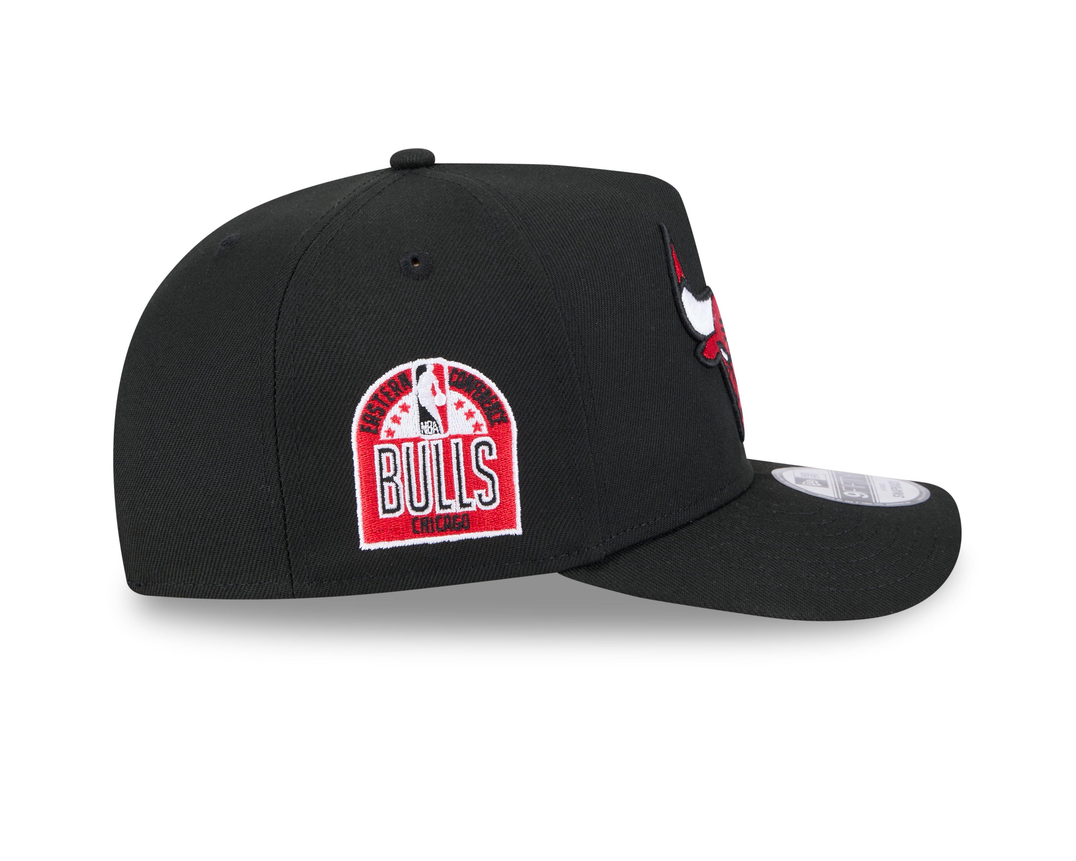 New Era Chicago Bulls 9FIFTY A-Frame Snapback Hat-Black - BLACK Thumbnail View 6
