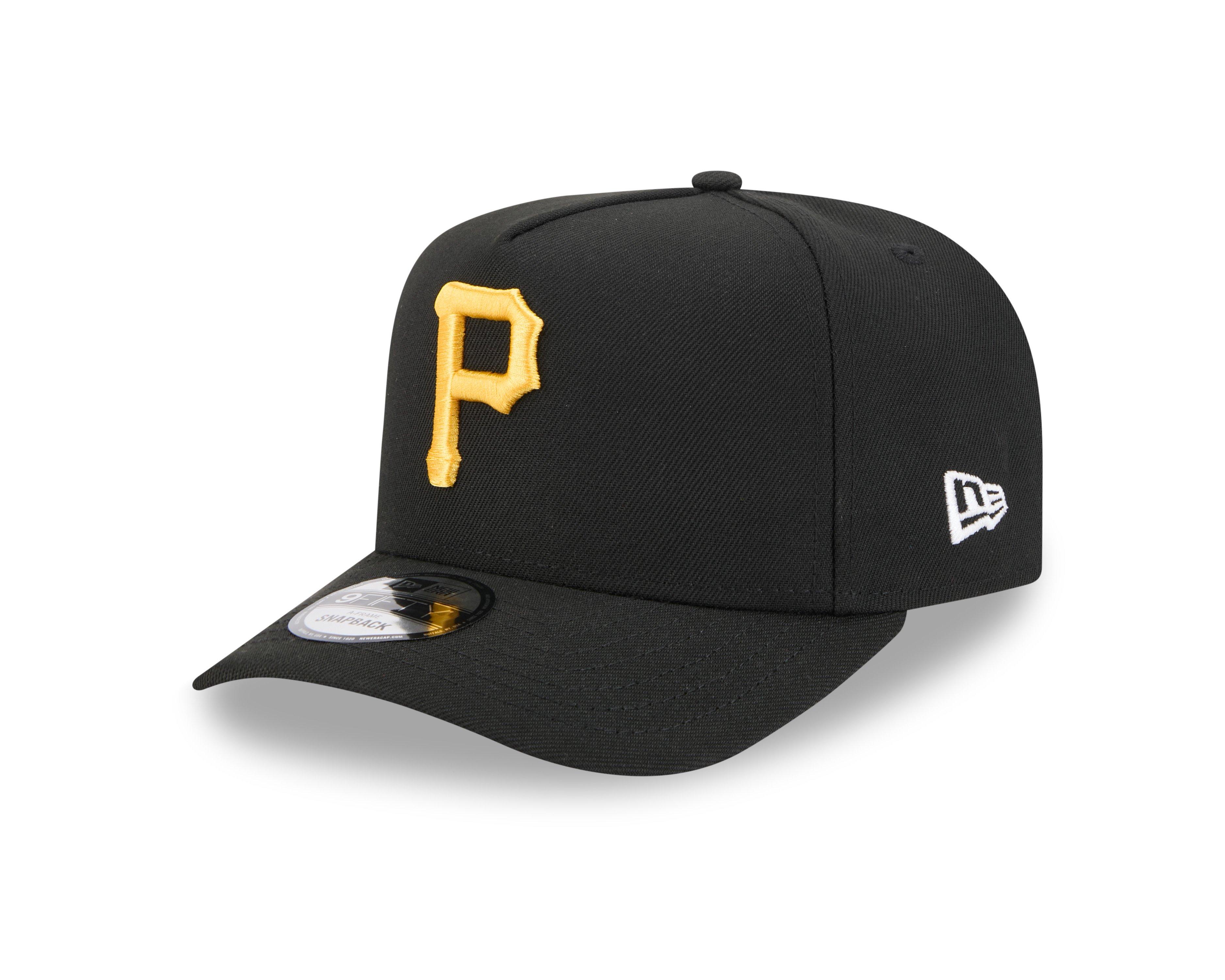 New Era Pittsburgh Pirates 9FIFTY A-Frame Snapback Hat-Black - BLACK Thumbnail View 1
