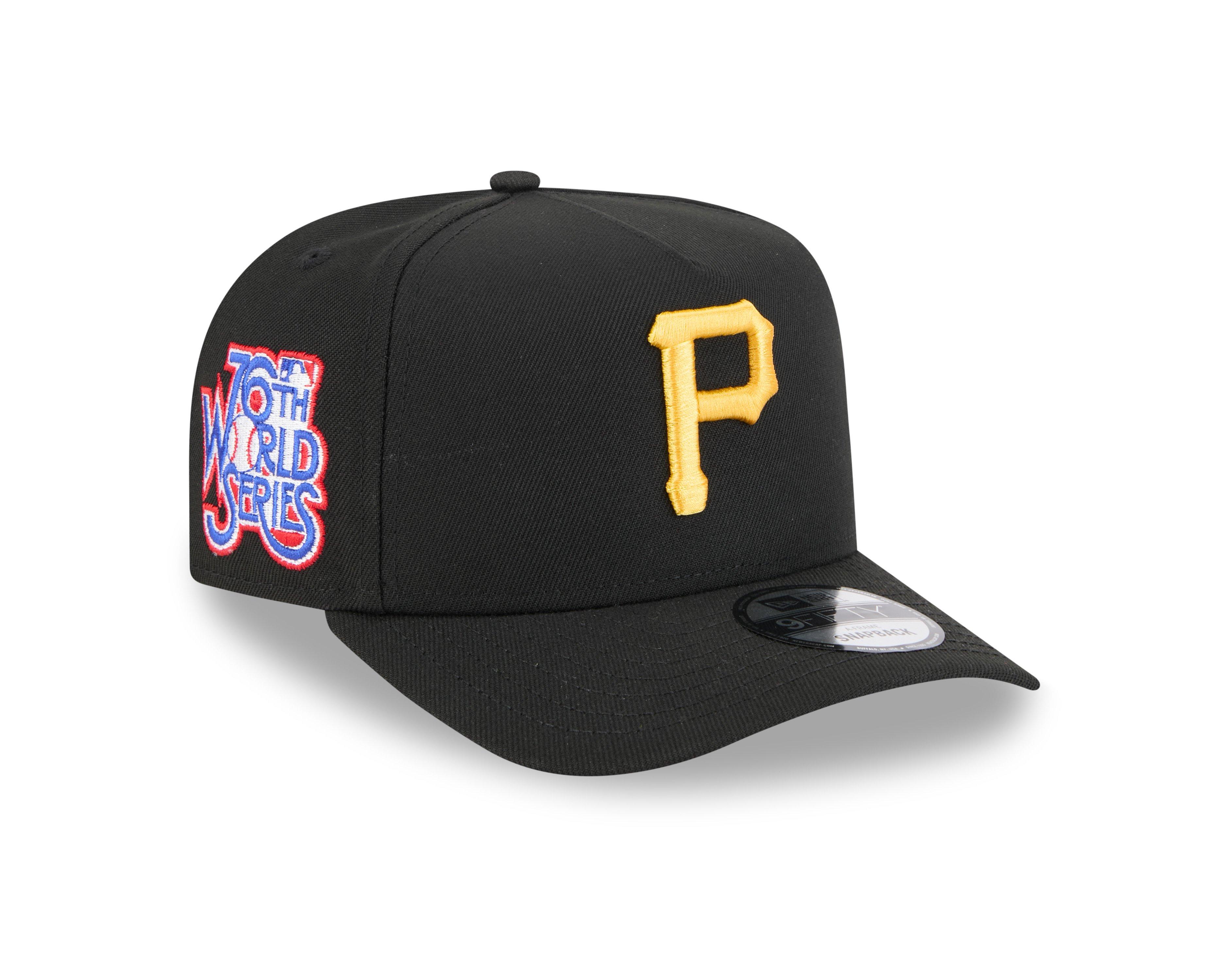 New Era Pittsburgh Pirates 9FIFTY A-Frame Snapback Hat-Black - BLACK Thumbnail View 2