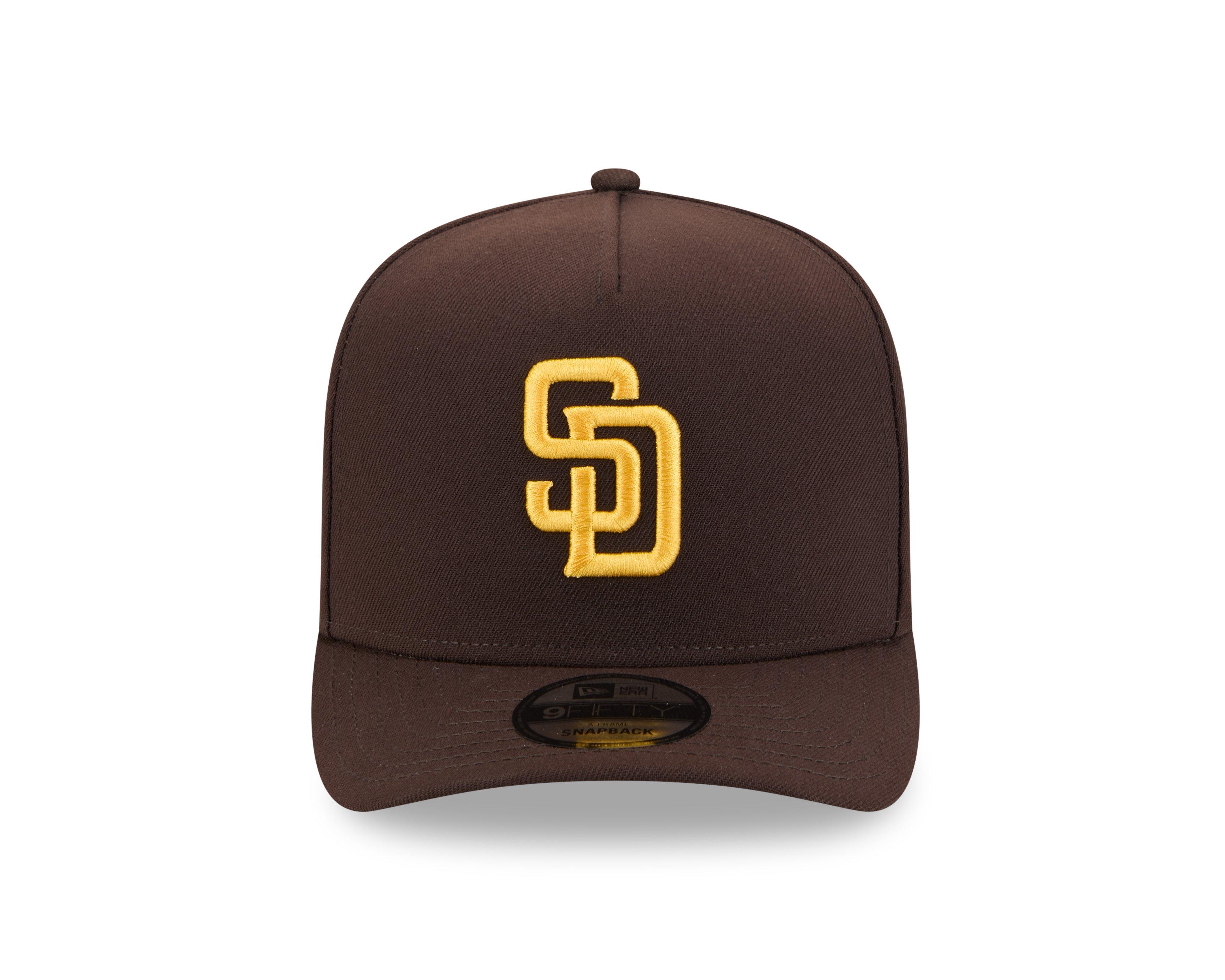 New Era San Diego Padres 9FIFTY A-Frame Snapback Hat-Brown - BROWN Thumbnail View 3