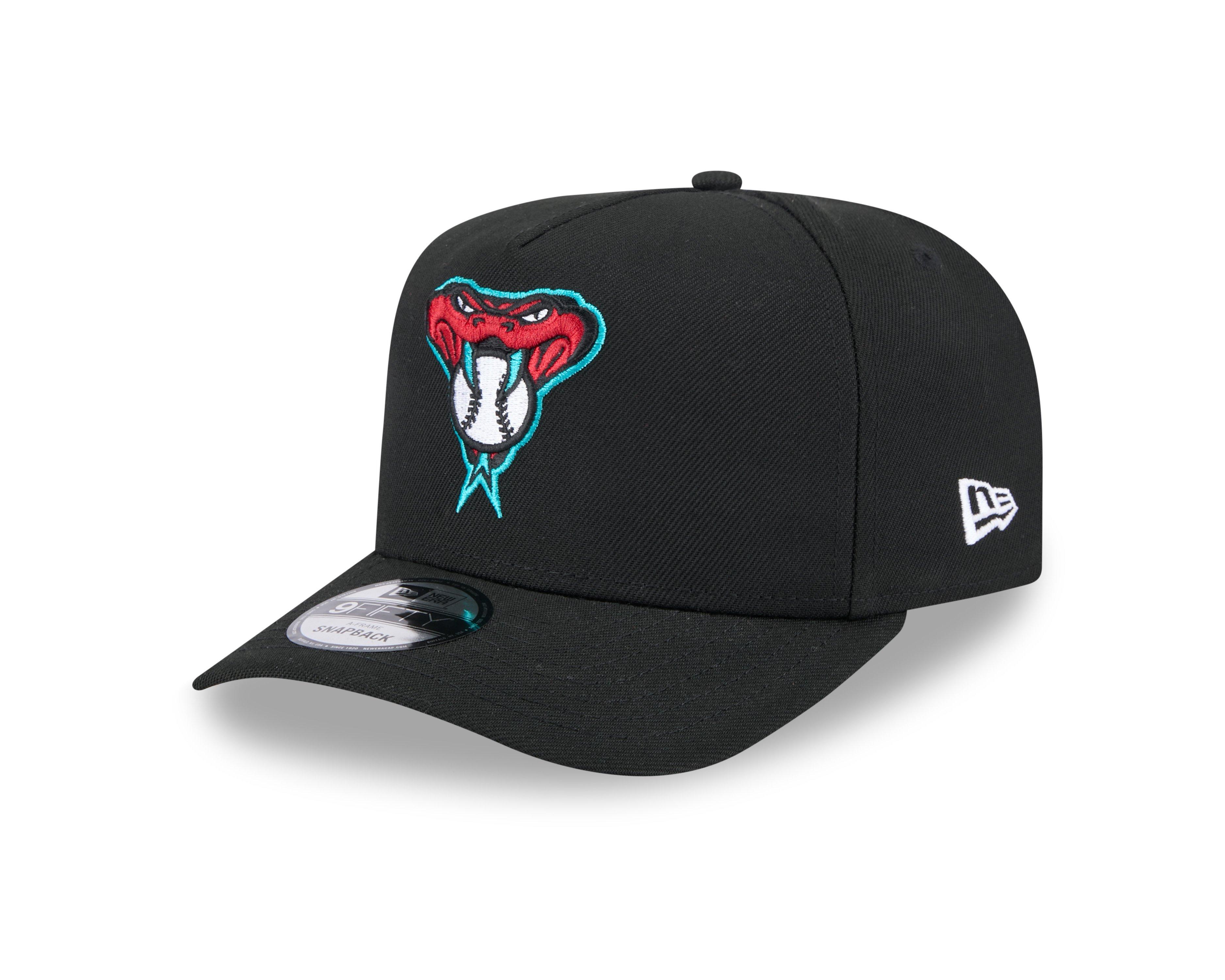 New Era Arizona Diamondbacks 9FIFTY A-Frame Snapback Hat-Black - BLACK Thumbnail View 1