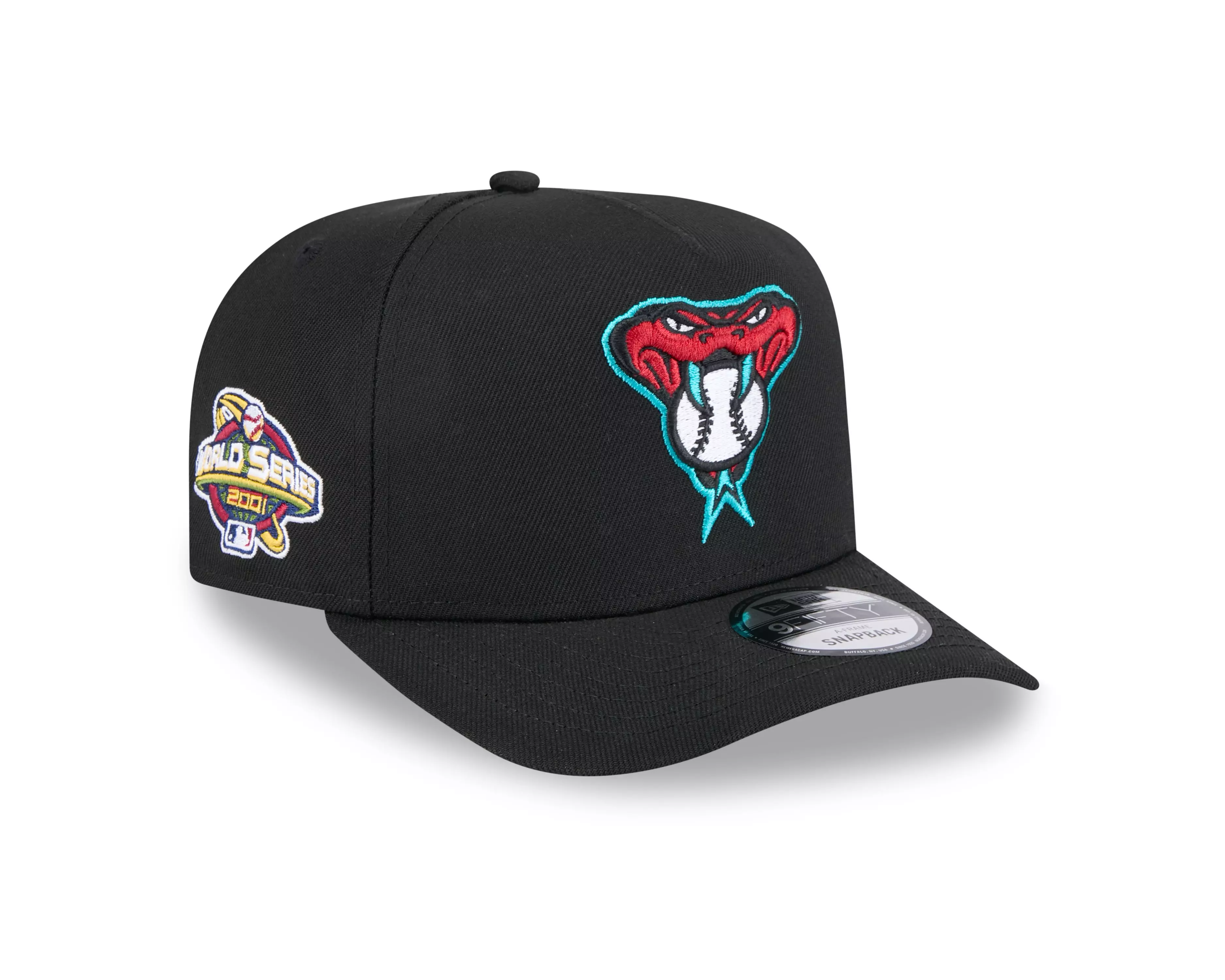 New Era Arizona Diamondbacks 9FIFTY A-Frame Snapback Hat-Black - BLACK