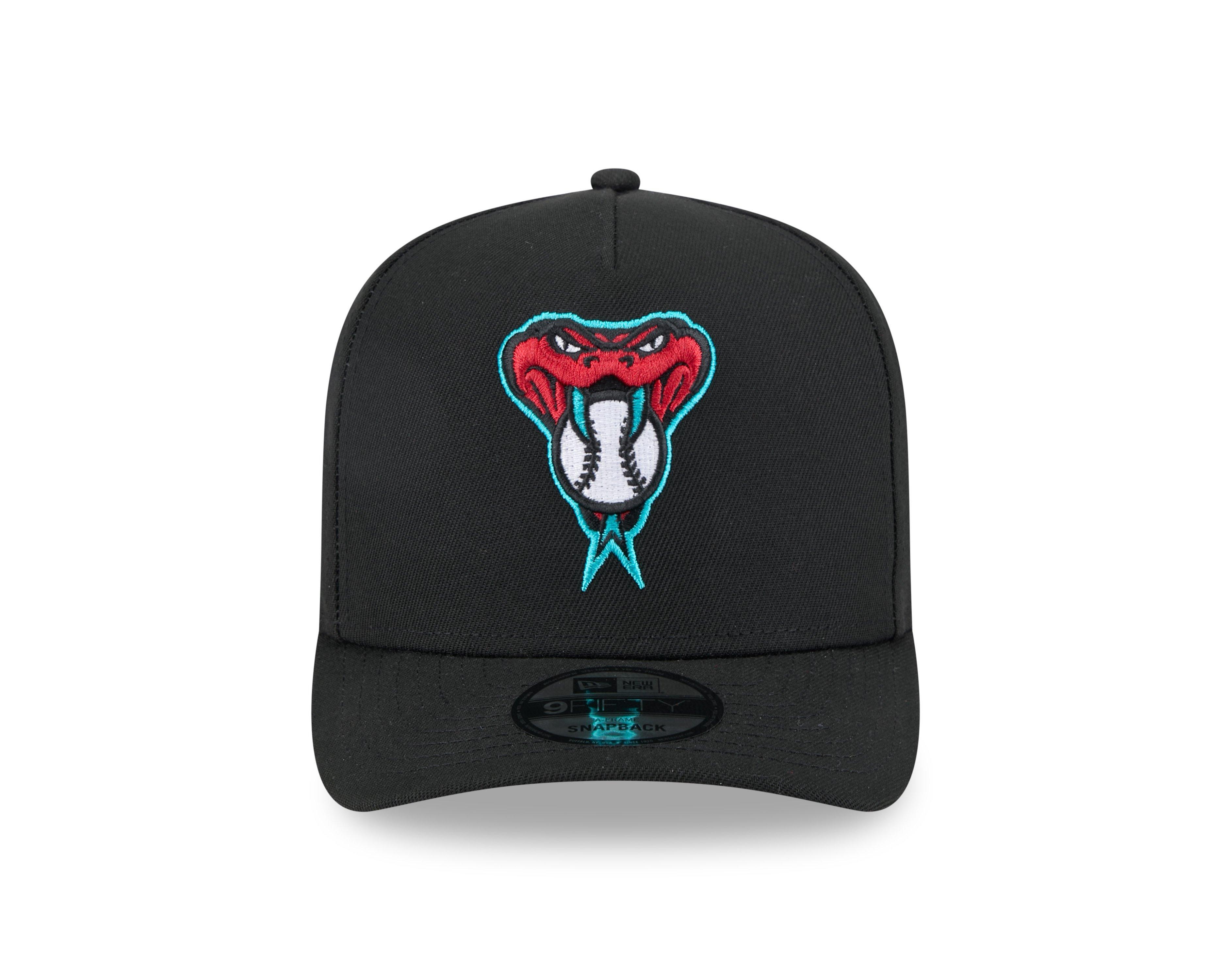 New Era Arizona Diamondbacks 9FIFTY A-Frame Snapback Hat-Black - BLACK Thumbnail View 3