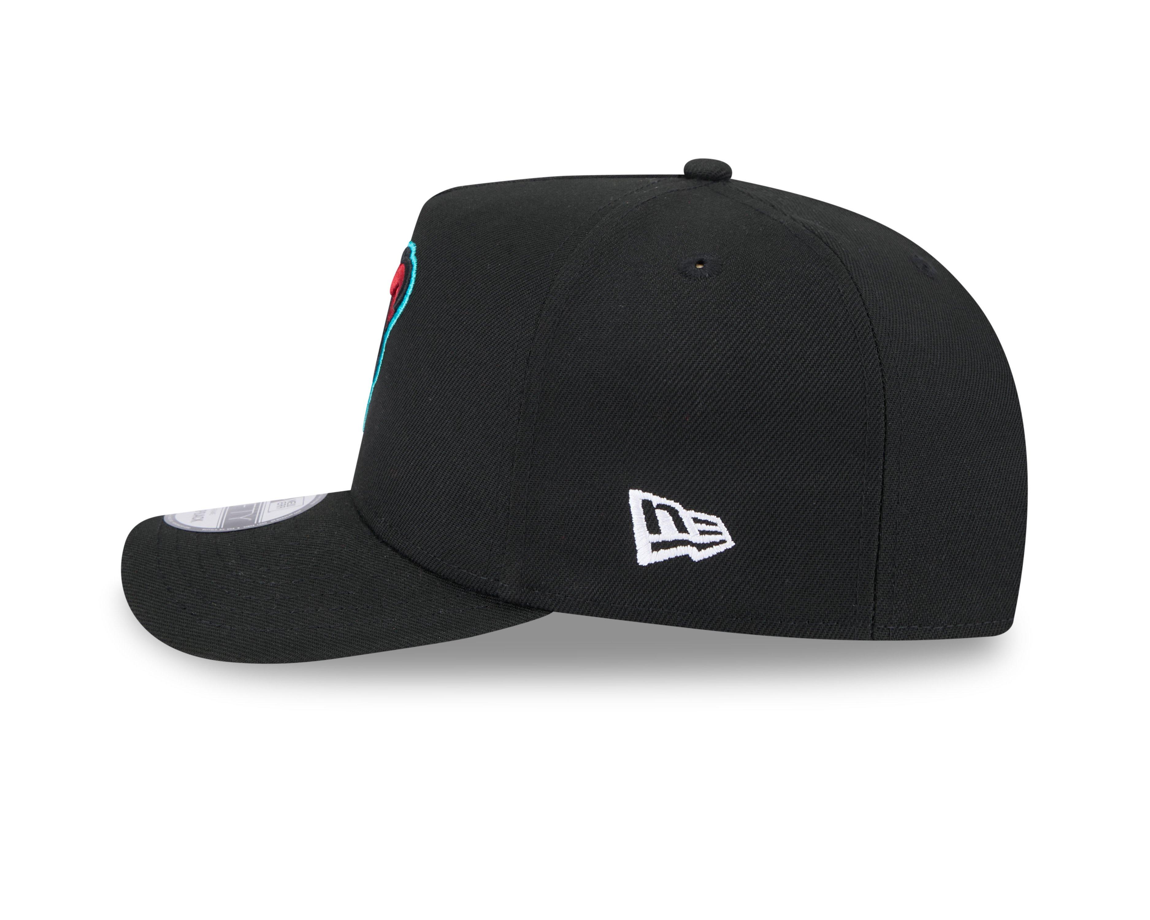 New Era Arizona Diamondbacks 9FIFTY A-Frame Snapback Hat-Black - BLACK Thumbnail View 5
