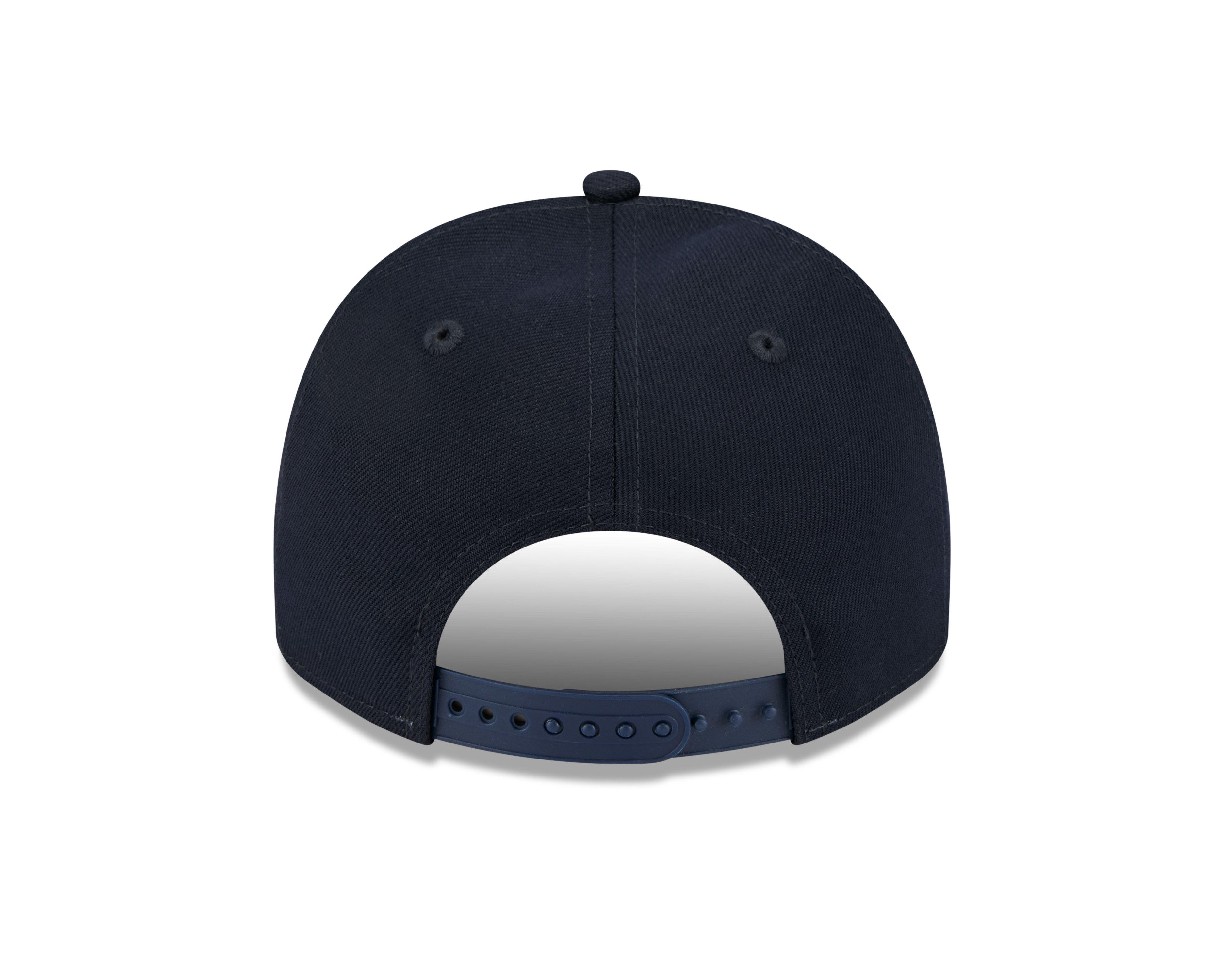 New Era Atlanta Braves 9FIFTY A-Frame Snapback Hat-Navy - NAVY Thumbnail View 4