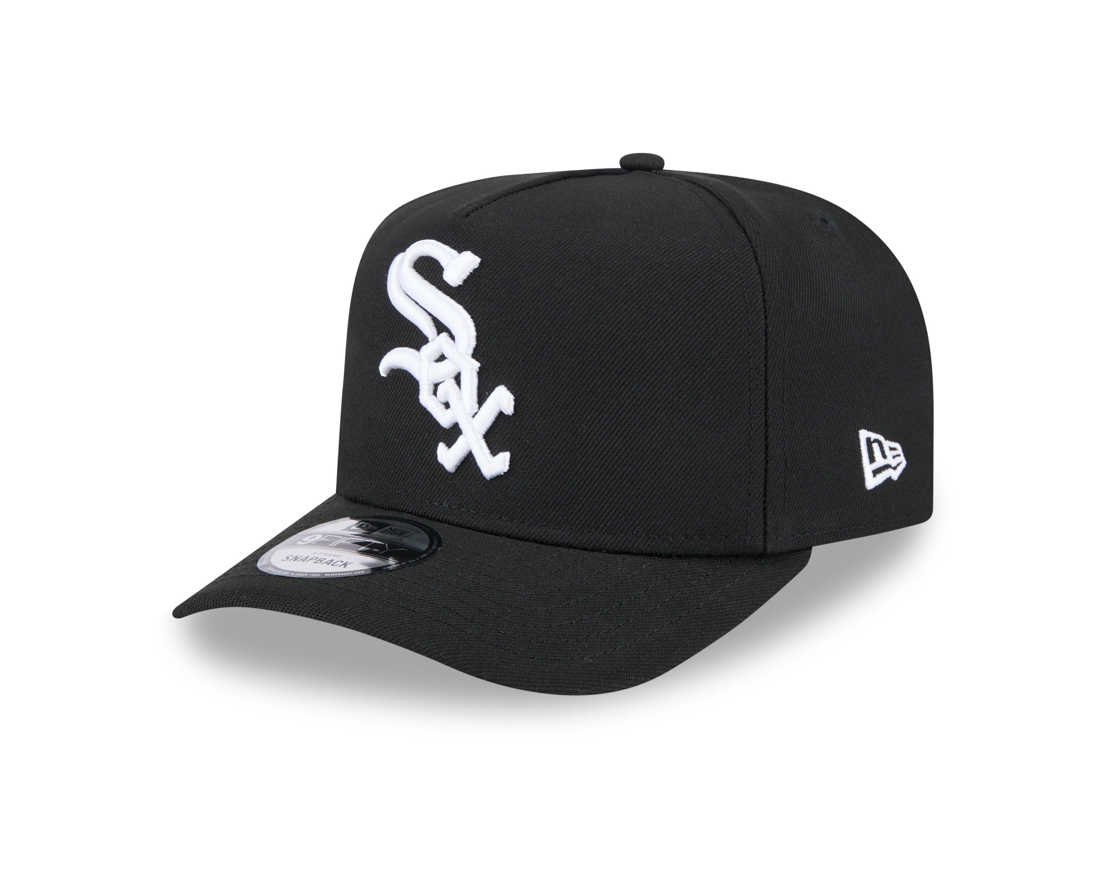 New Era Chicago White Sox 9FIFTY A-Frame Snapback Hat-Black - BLACK Thumbnail View 1
