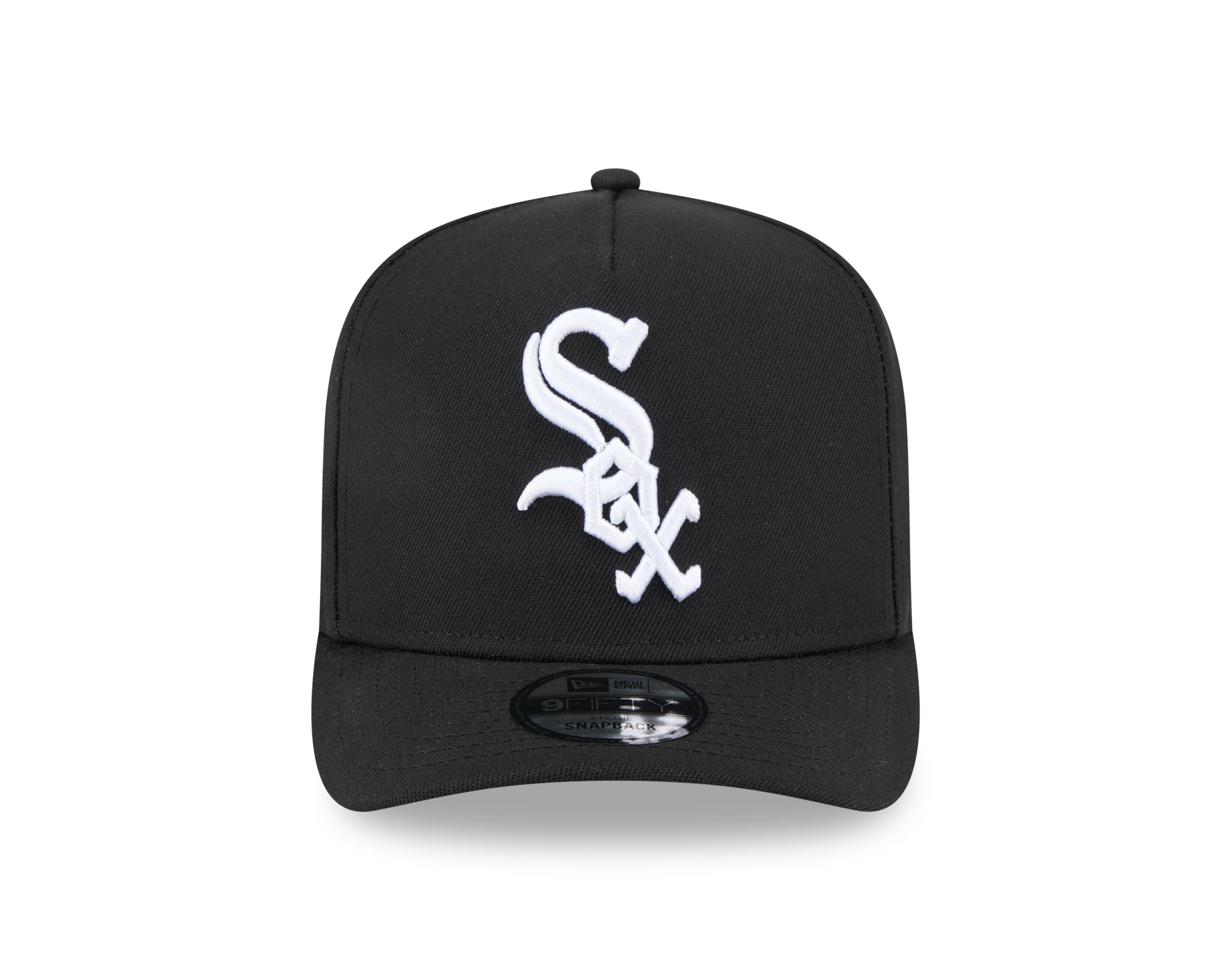 New Era Chicago White Sox 9FIFTY A-Frame Snapback Hat-Black - BLACK Thumbnail View 3