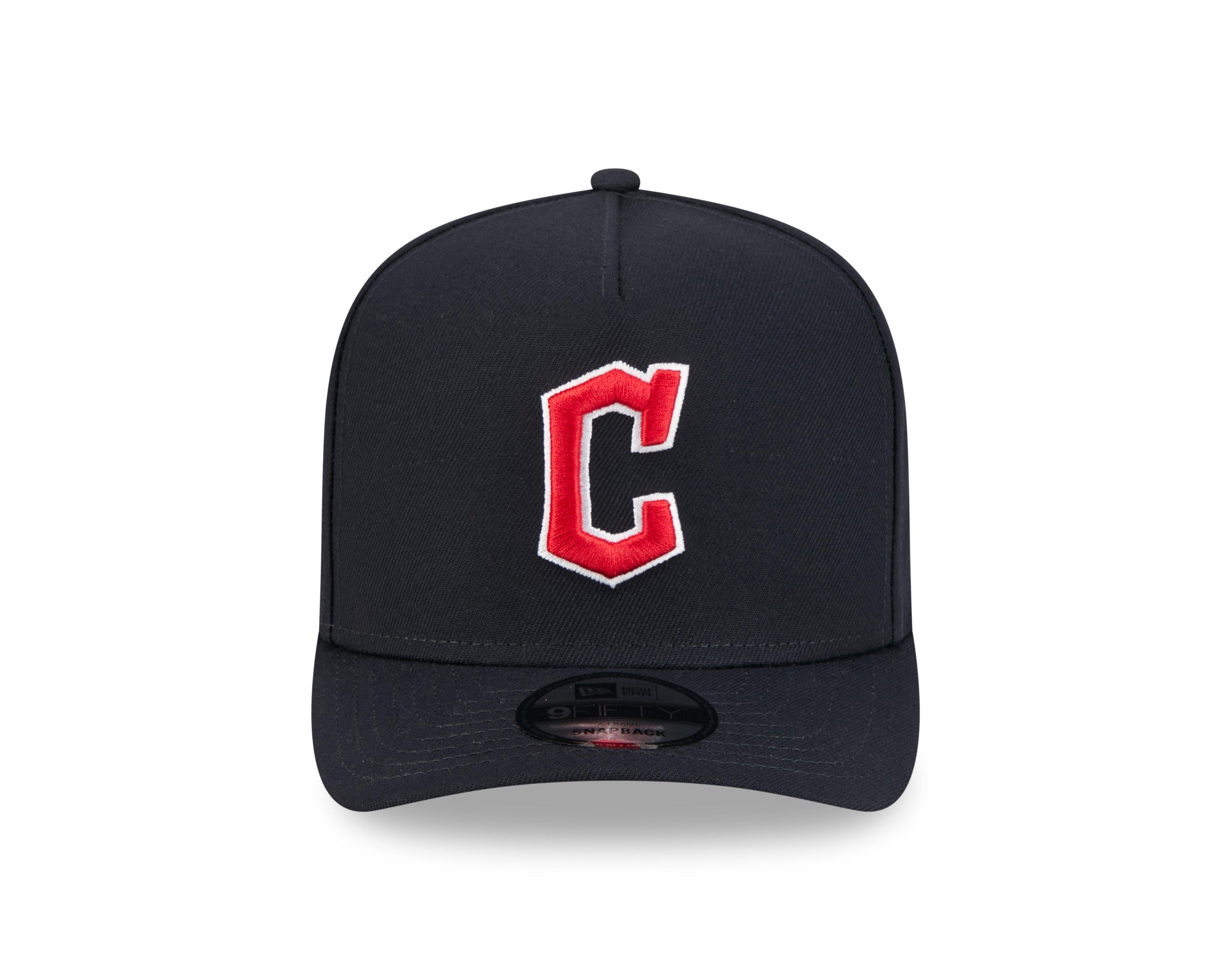 New Era Cleveland Guardians 9FIFTY A-Frame Snapback Hat-Navy - NAVY Thumbnail View 3