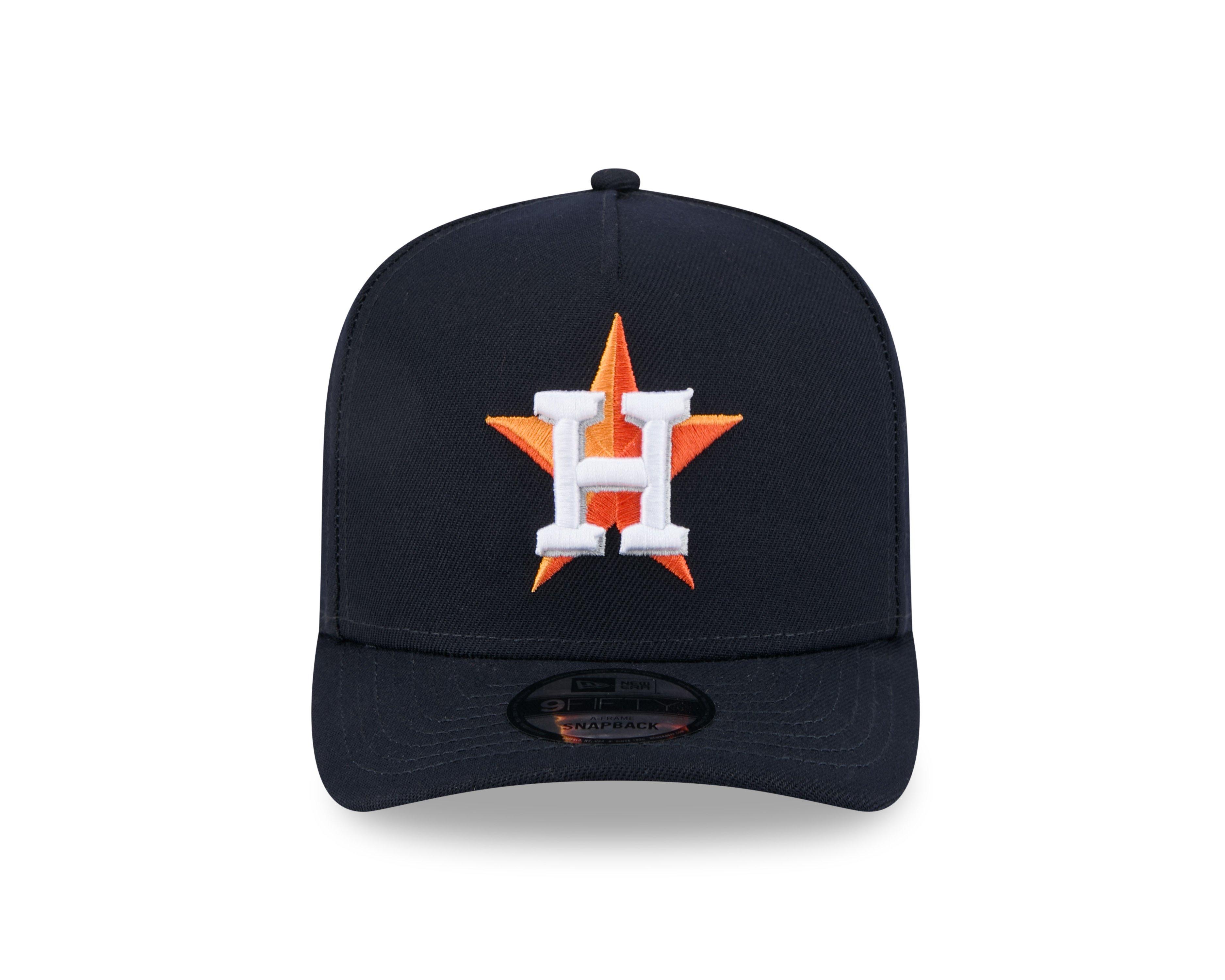 New Era Houston Astros 9FIFTY A-Frame Snapback Hat-Navy - NAVY Thumbnail View 3