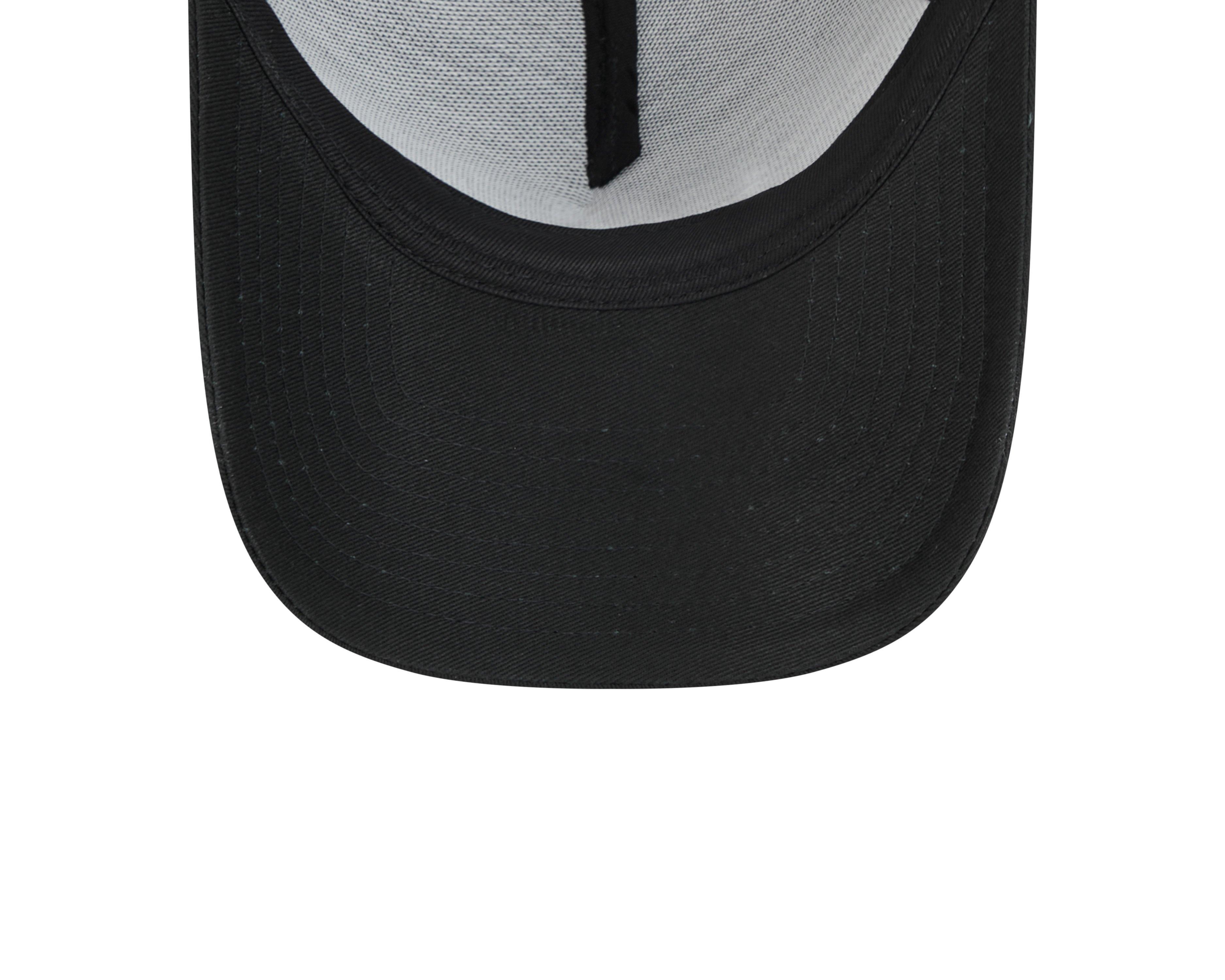 New Era Chicago White Sox 9FORTY A-Frame Trucker Snapback Hat - Black - BLACK Thumbnail View 7