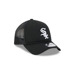New Era Chicago White Sox 9FORTY A-Frame Trucker Snapback Hat - Black