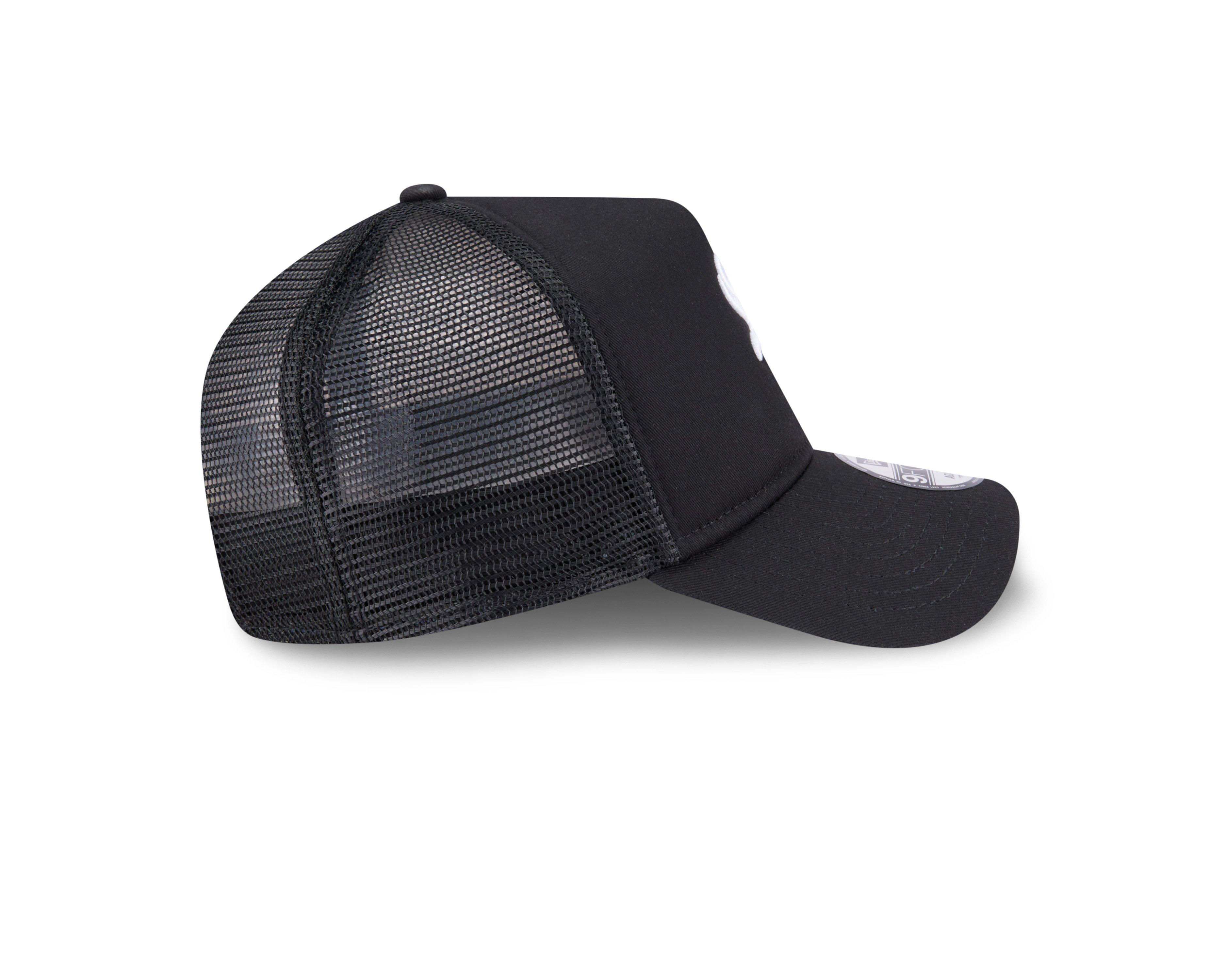 New Era Chicago White Sox 9FORTY A-Frame Trucker Snapback Hat - Black - BLACK Thumbnail View 6