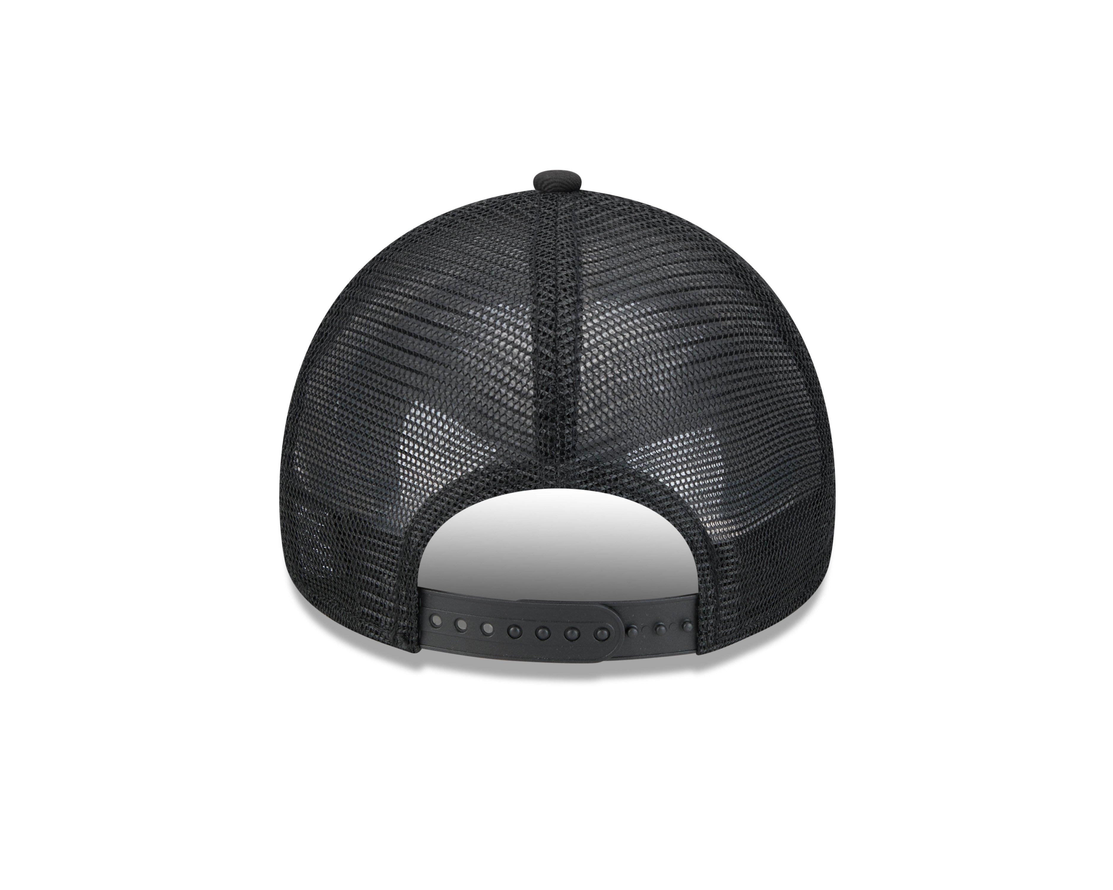 New Era Chicago White Sox 9FORTY A-Frame Trucker Snapback Hat - Black - BLACK Thumbnail View 4