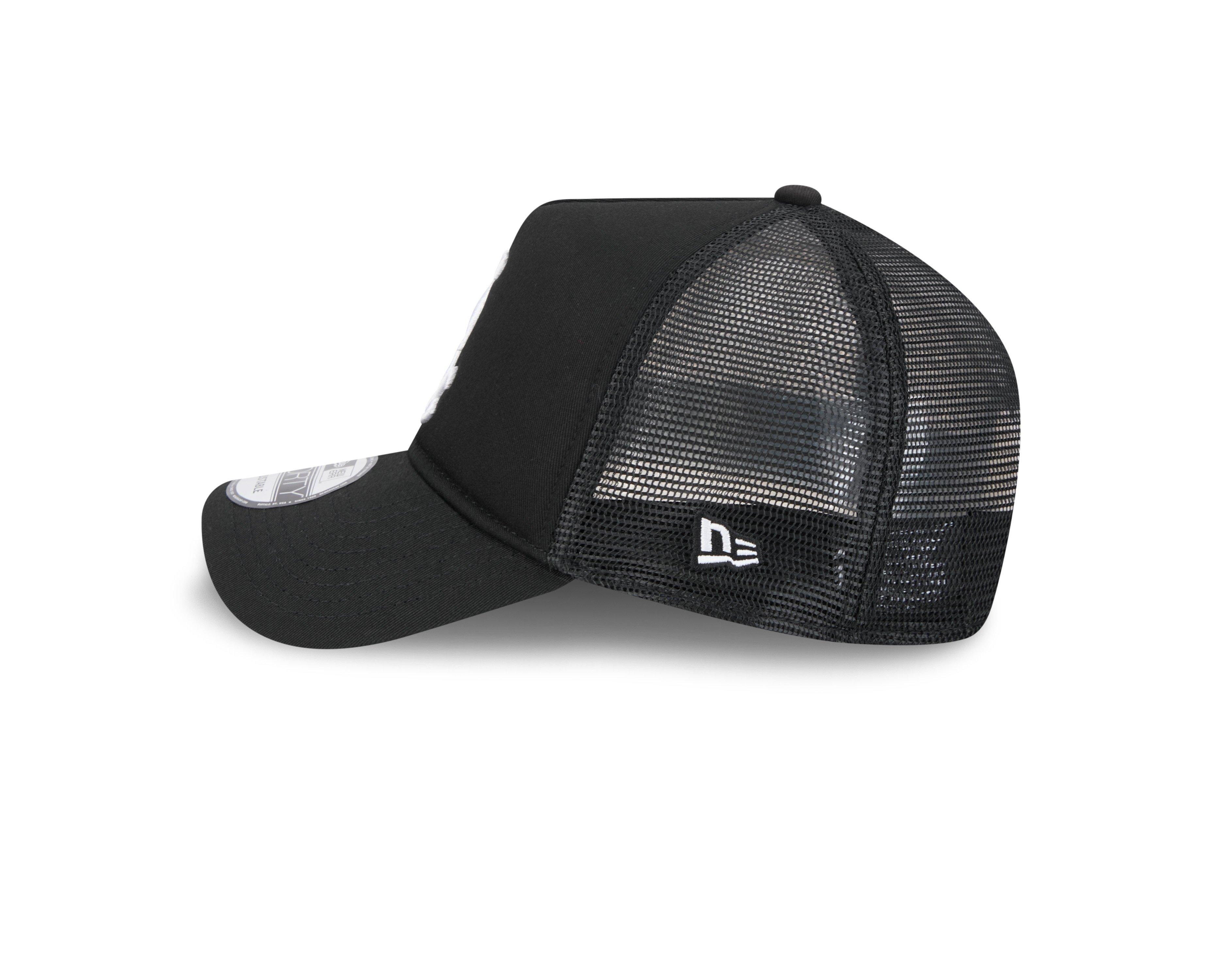 New Era Chicago White Sox 9FORTY A-Frame Trucker Snapback Hat - Black - BLACK Thumbnail View 5