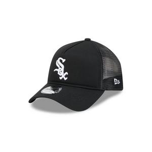 New Era Chicago White Sox 9FORTY A-Frame Trucker Snapback Hat - Black