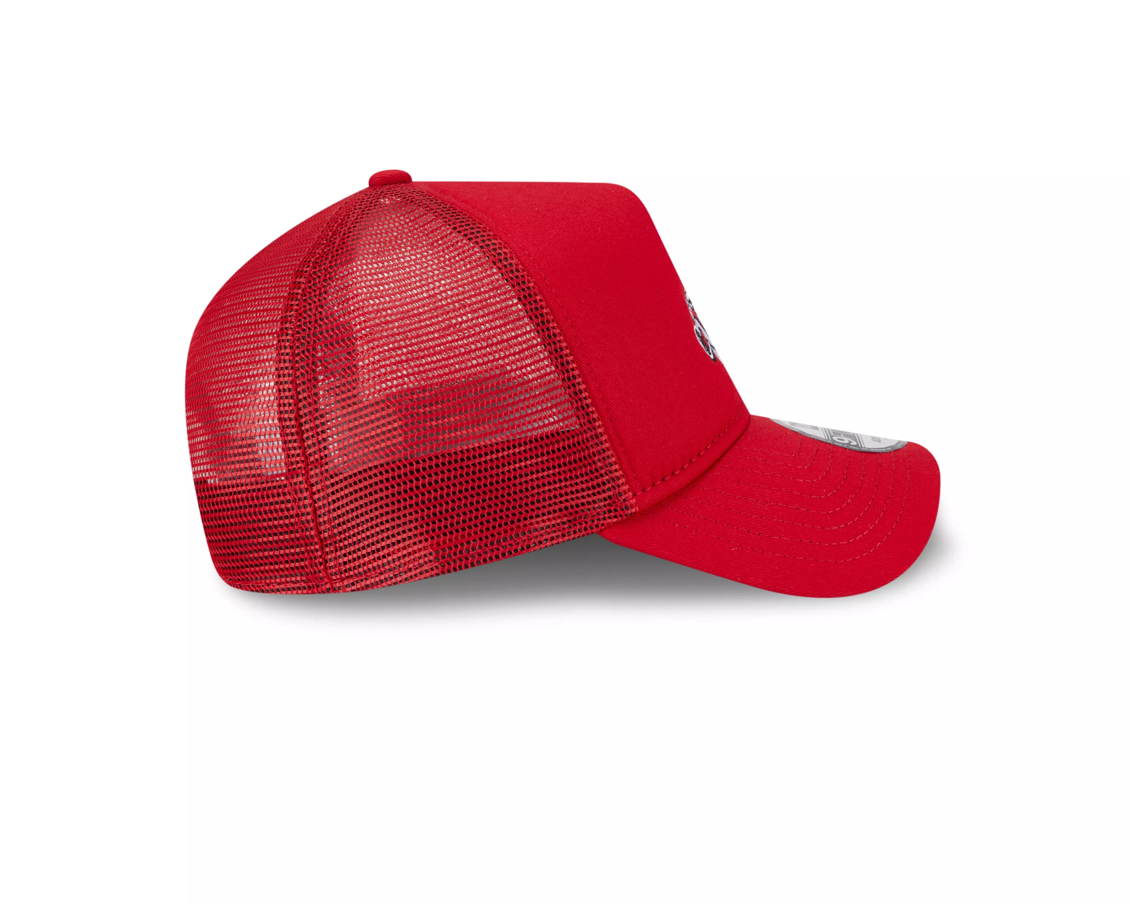 New Era Cincinnati Reds 9FORTY A-Frame Mr. Red Trucker Snapback Hat-Red - RED