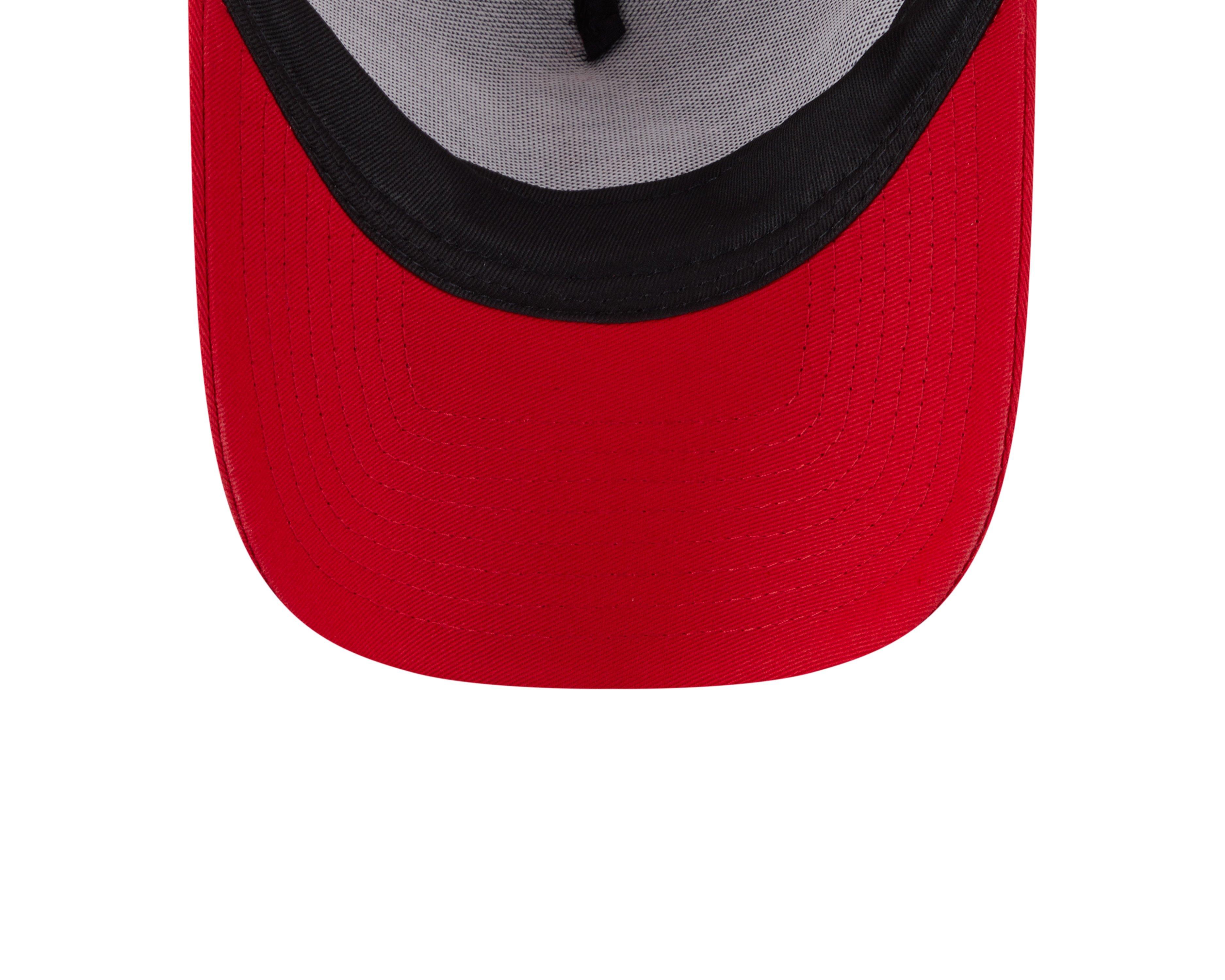 New Era Cincinnati Reds 9FORTY A-Frame Mr. Red Trucker Snapback Hat-Red - RED Thumbnail View 7