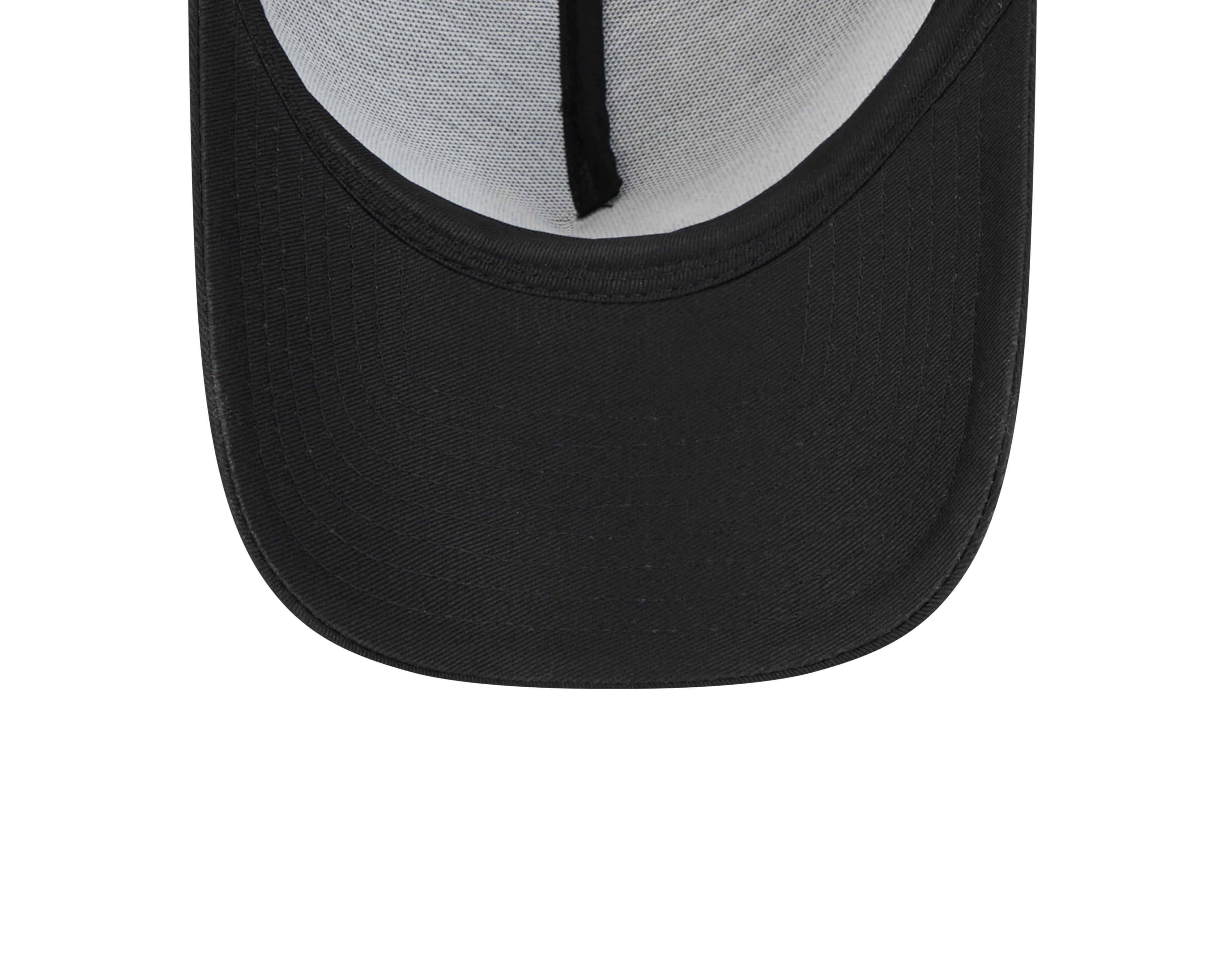 New Era Houston Astros 9FORTY A-Frame Cooperstown Trucker Snapback Hat-Black - BLACK Thumbnail View 7