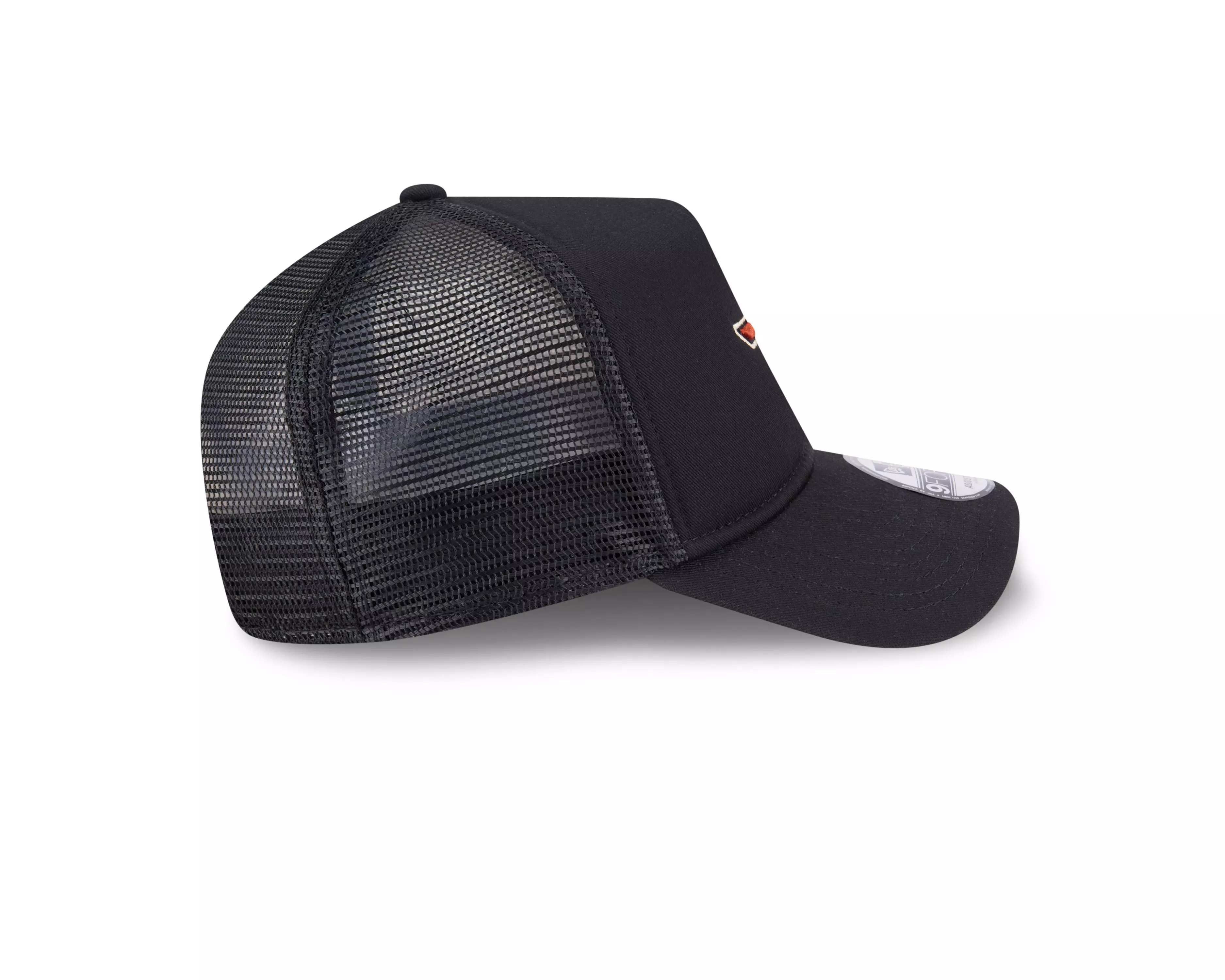 New Era Houston Astros 9FORTY A-Frame Cooperstown Trucker Snapback Hat-Black - BLACK