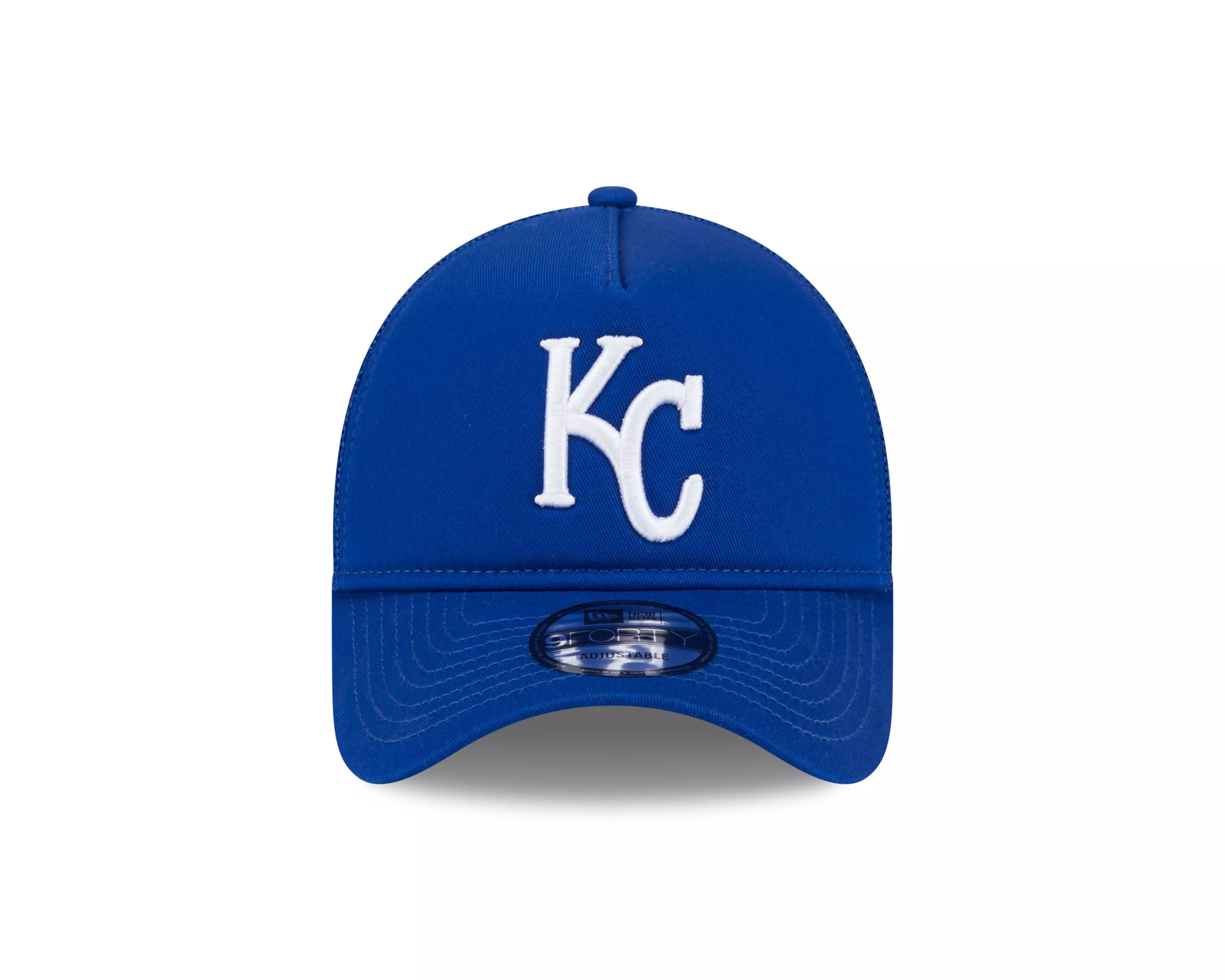 New Era Kansas City Royals 9FORTY A-Frame Trucker Snapback Hat-Royal - ROYAL