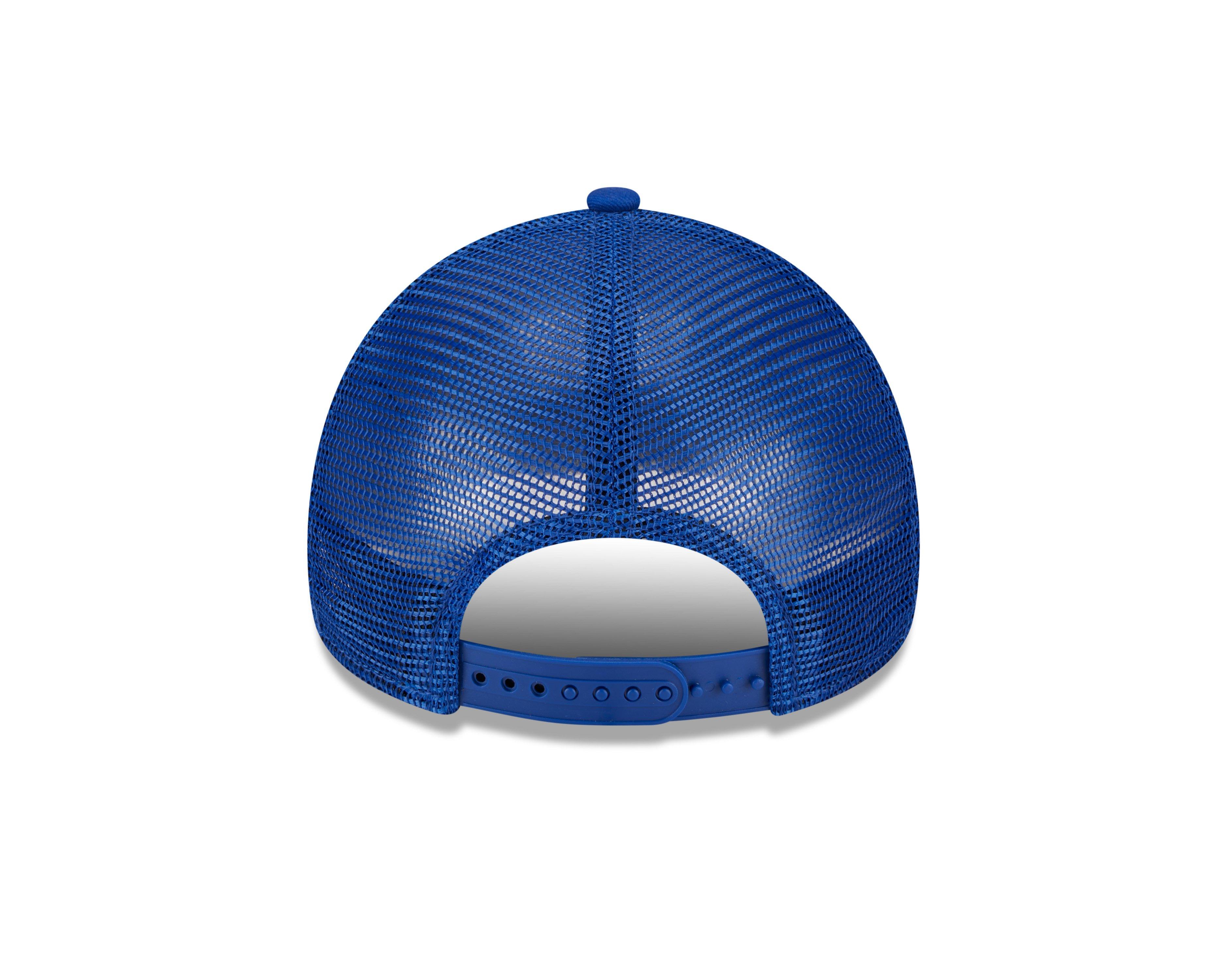 New Era Kansas City Royals 9FORTY A-Frame Trucker Snapback Hat-Royal - ROYAL Thumbnail View 4